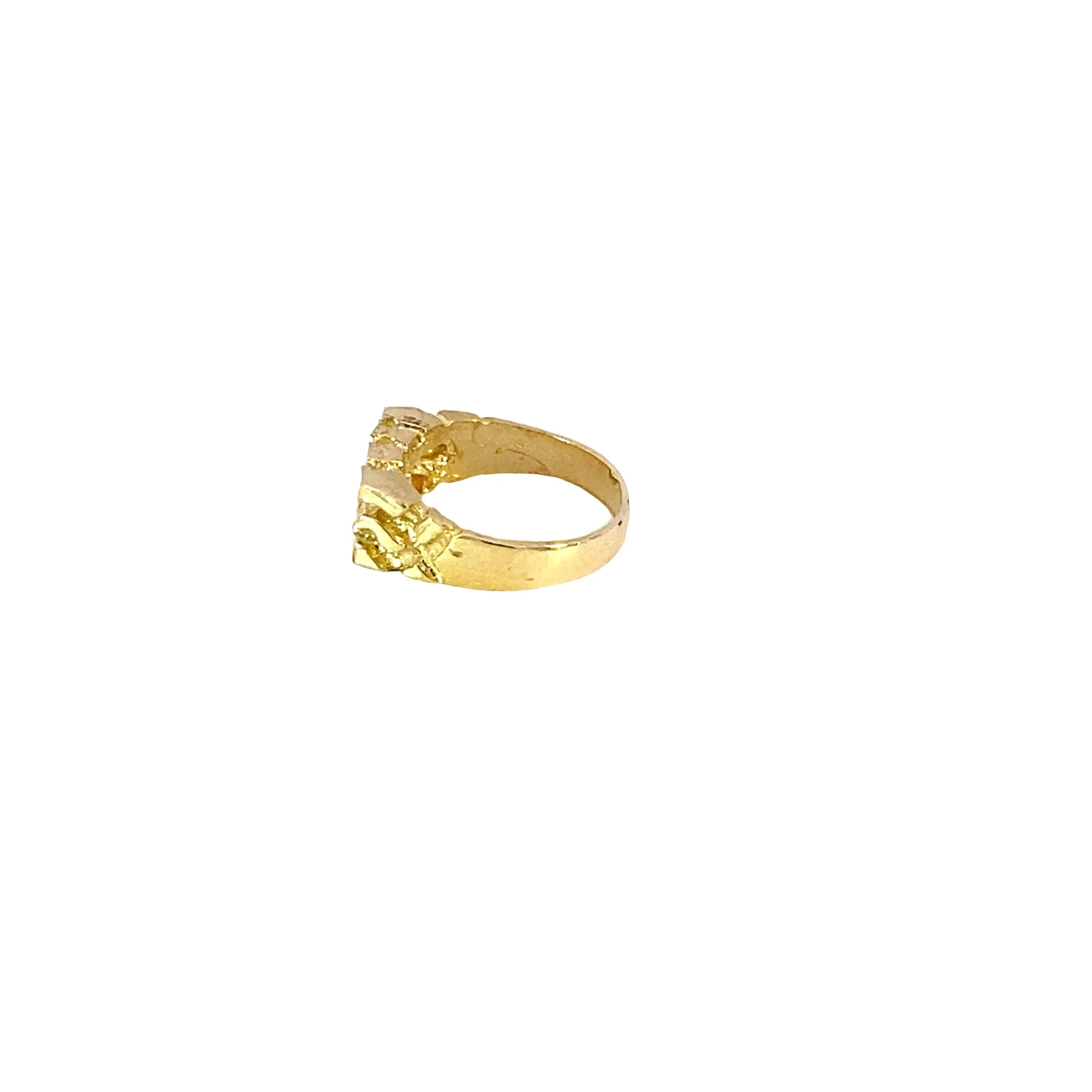 10K Gold Baby Nugget Ring 1.8 Grams