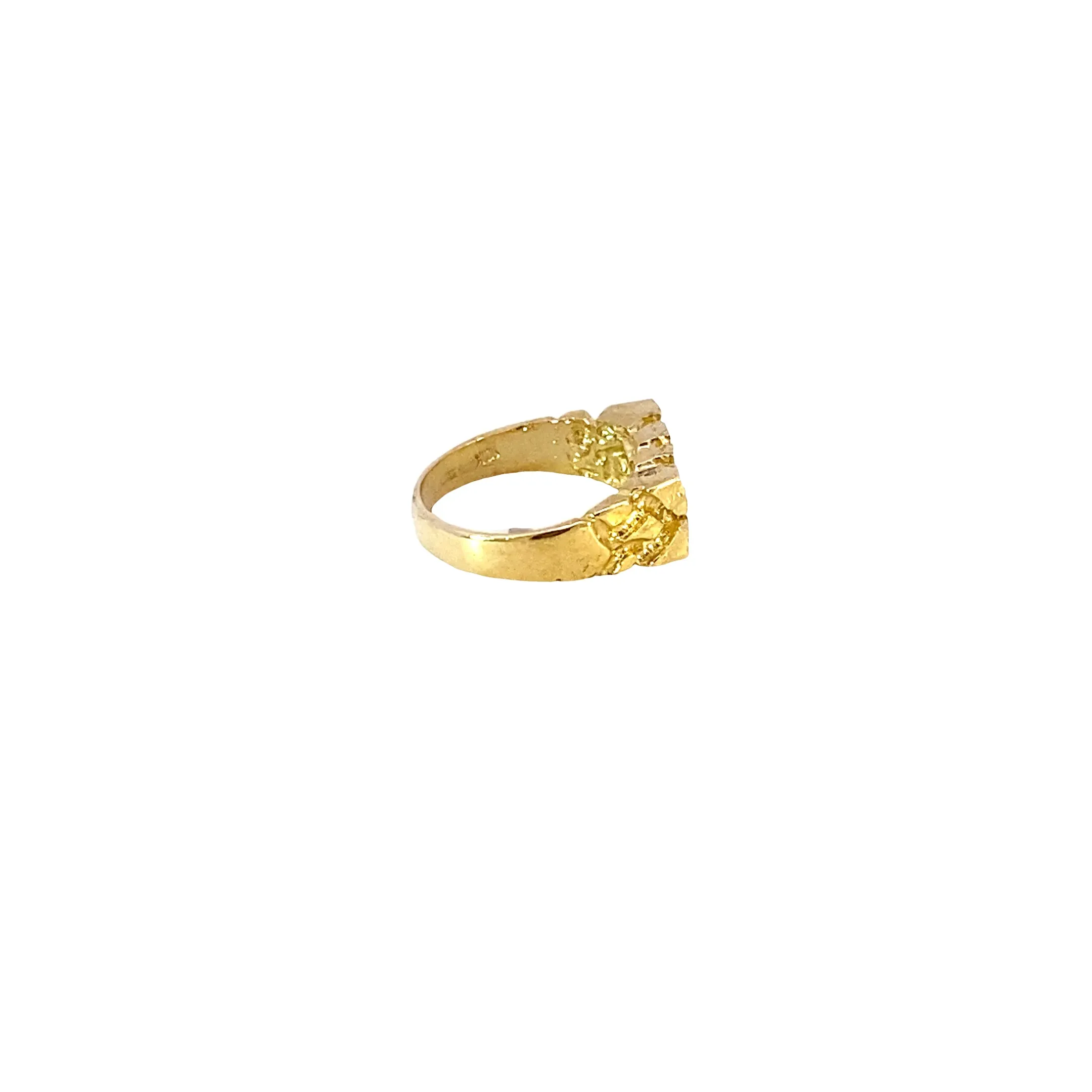 10K Gold Baby Nugget Ring 1.8 Grams