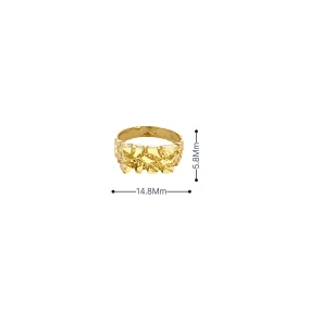 10K Gold Baby Nugget Ring 1.8 Grams