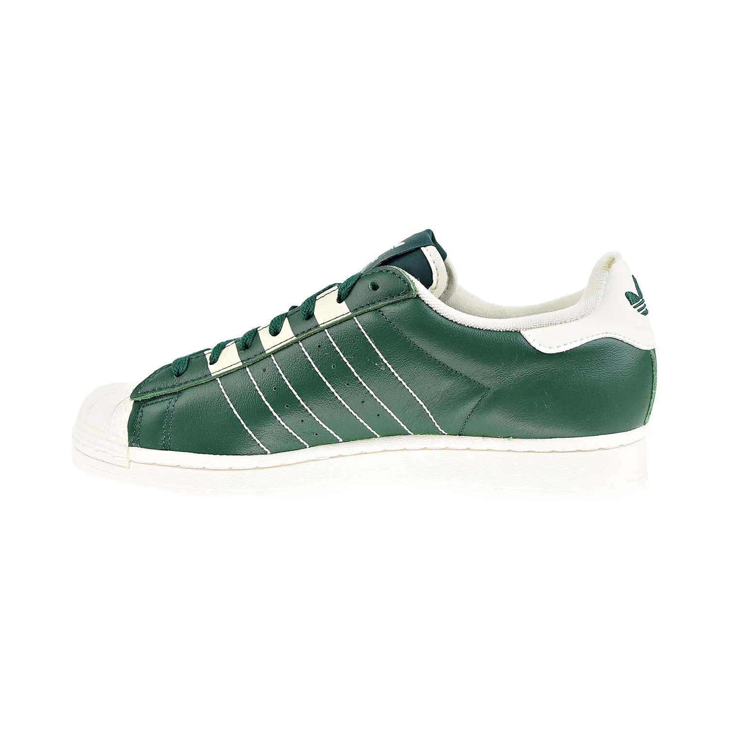 Adidas Men's Superstar Shoes Team Dark Green-Cream White