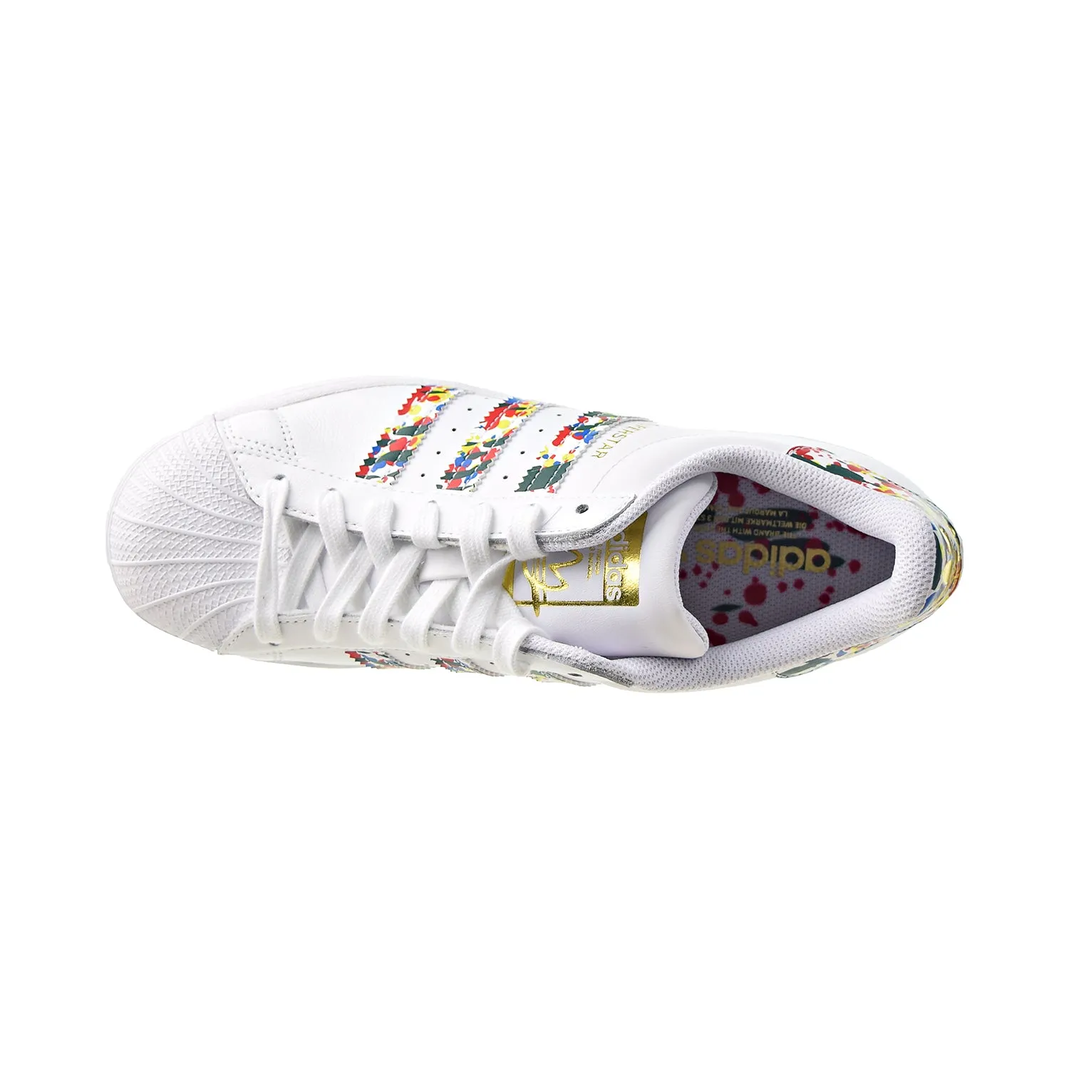 Adidas Superstar Men's Shoes Cloud White-Gold Metallic