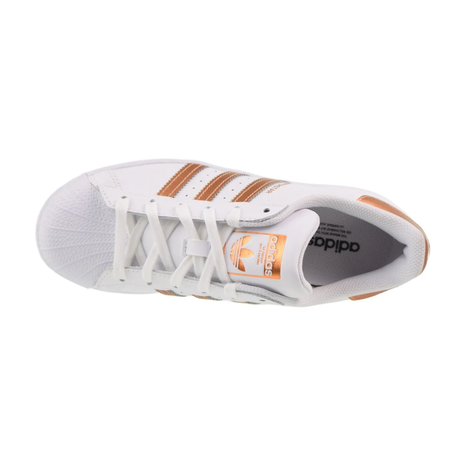 Adidas Superstar Women's Shoes Cloud White-Copper Metallic