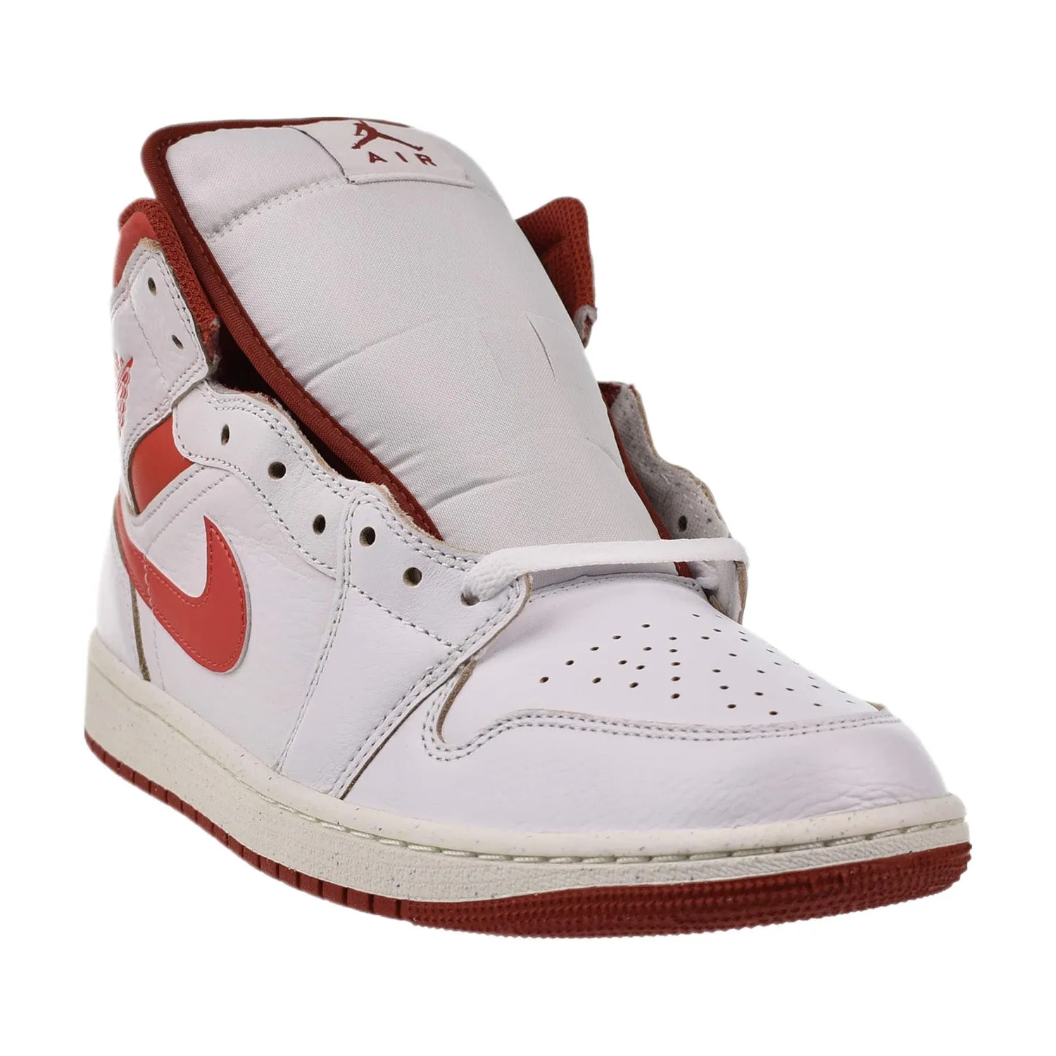 Air Jordan 1 Mid SE Men's Shoes White-Dune Red-Sail-Lobster