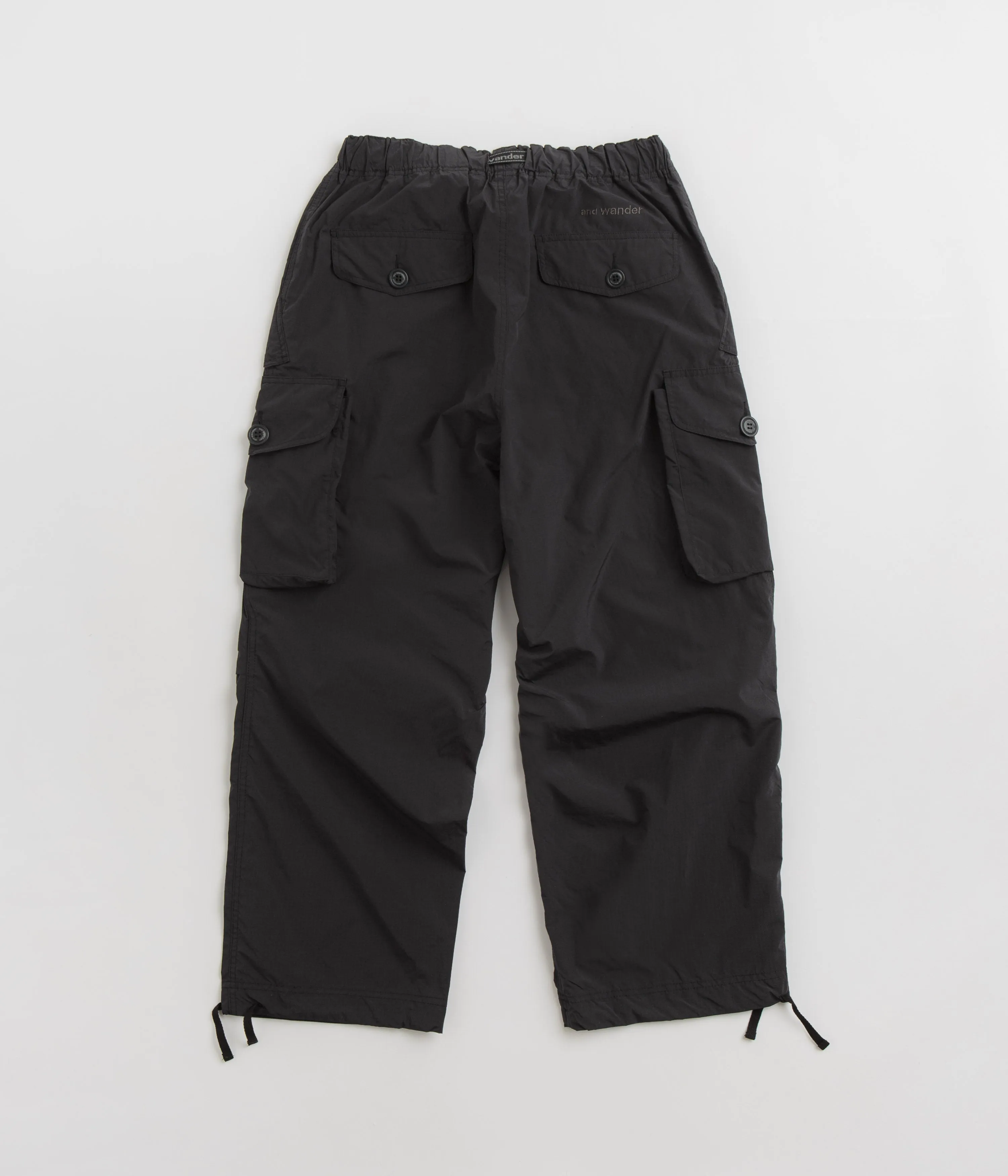 and wander Oversized Cargo Pants - Black