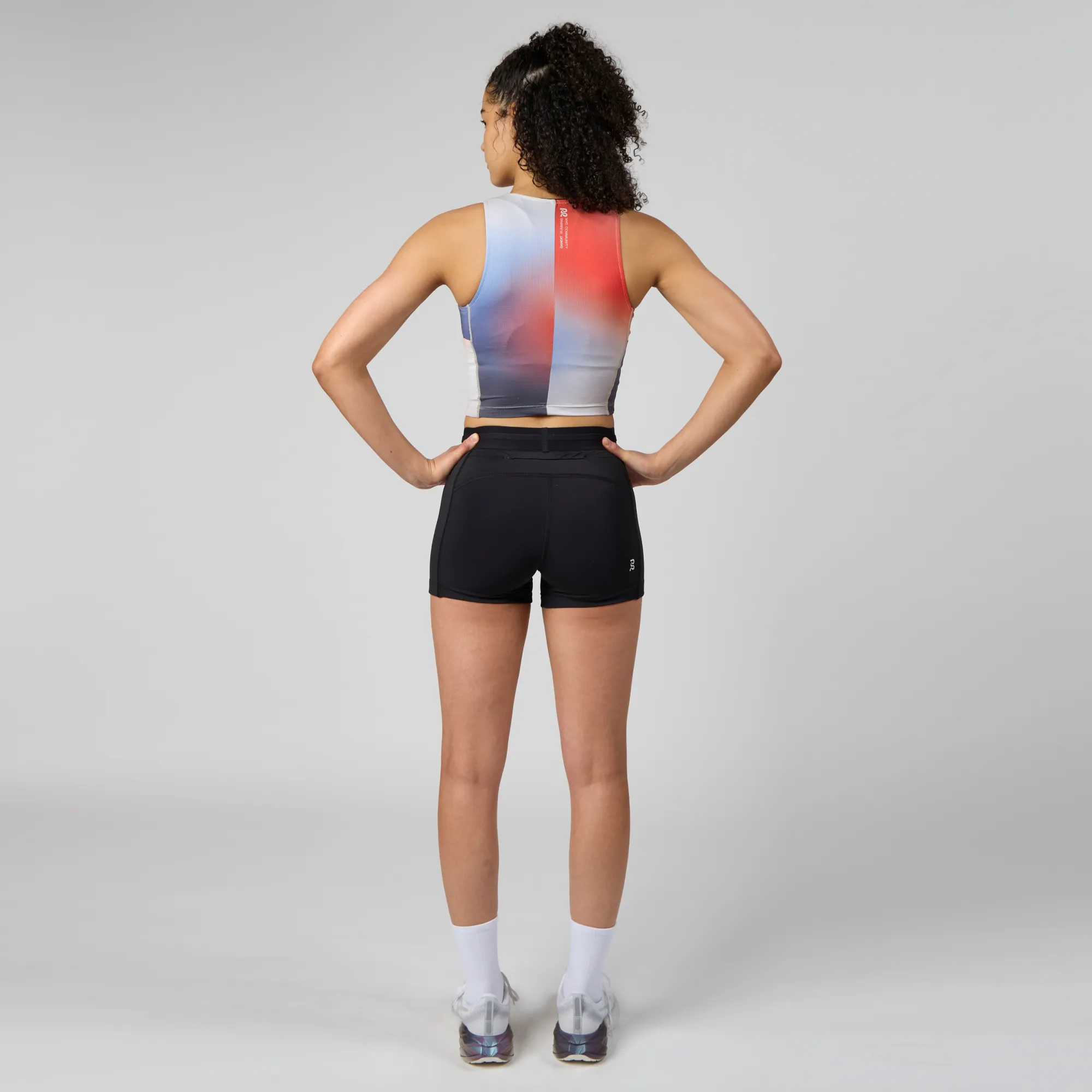 Ares Flex™ Zip Front Race Crop - Split Gradient