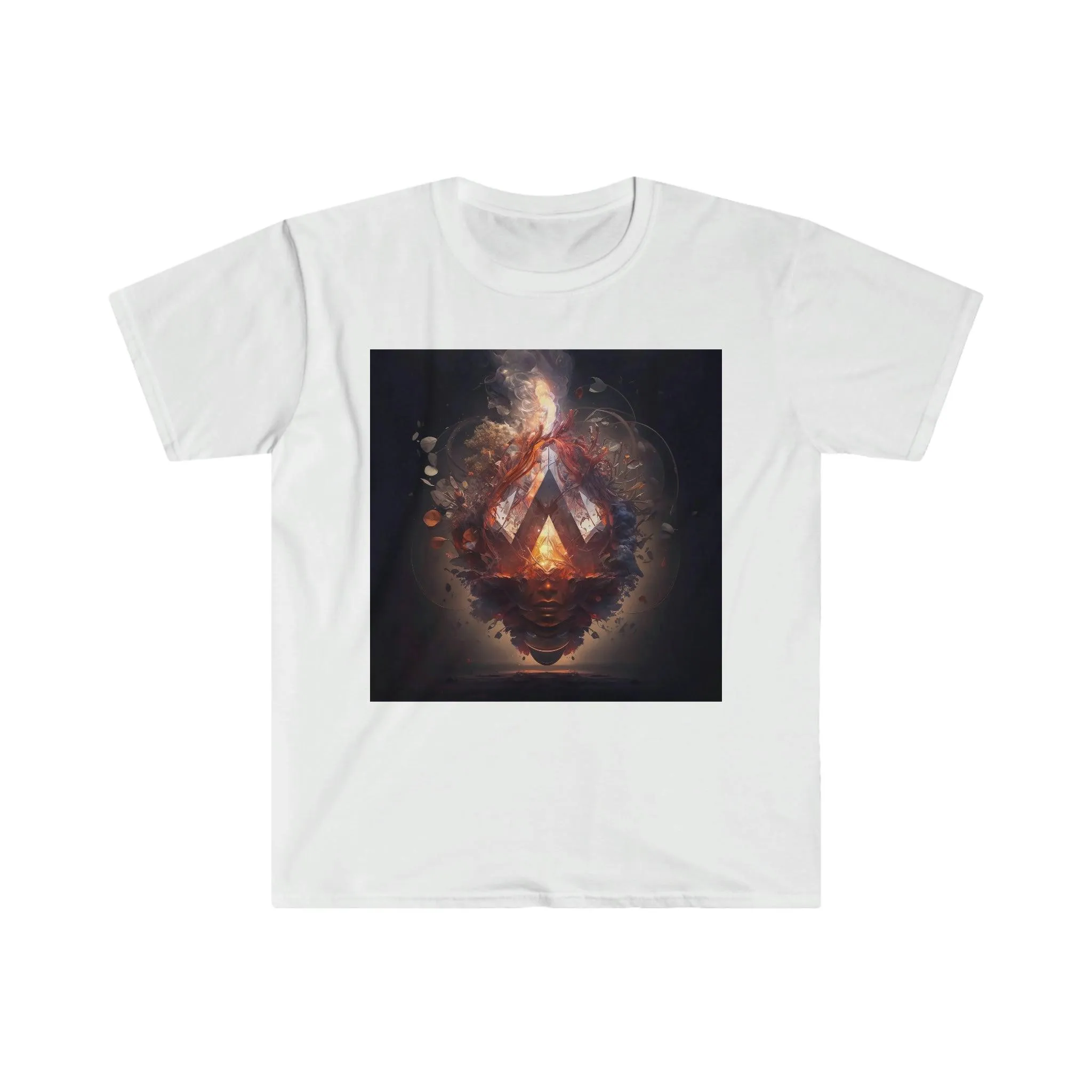 Artificial Intelligence Generated Art T-Shirt - Men's and Women's Unisex - for Festival and Street Wear - Alchemystic Epiphany (Trippy) v1.1