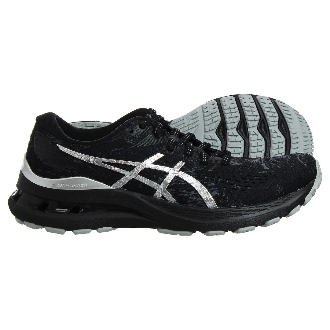 Asics Gel-Kayano 28 Platinum Womens Black Running Trainers