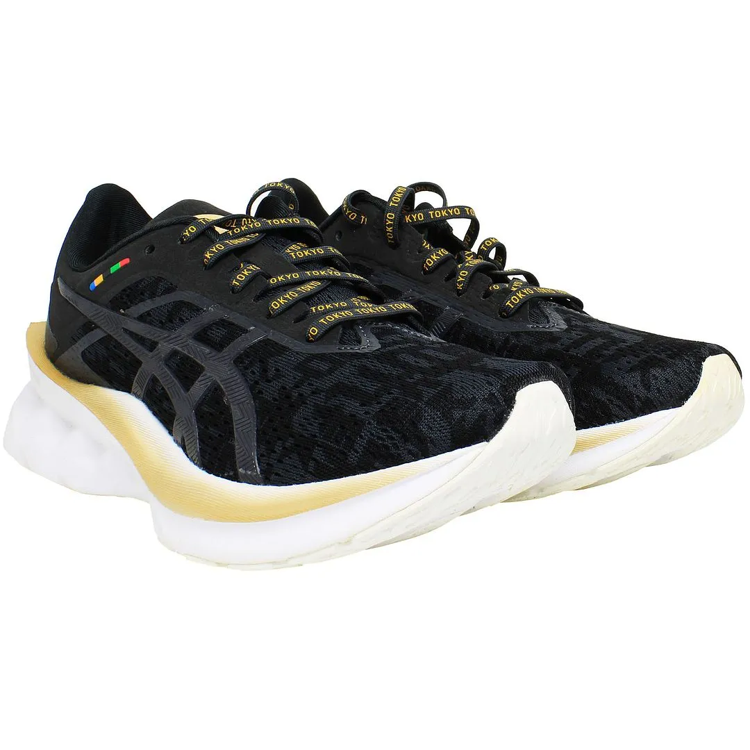 Asics NovaBlast Womens Black Trainers