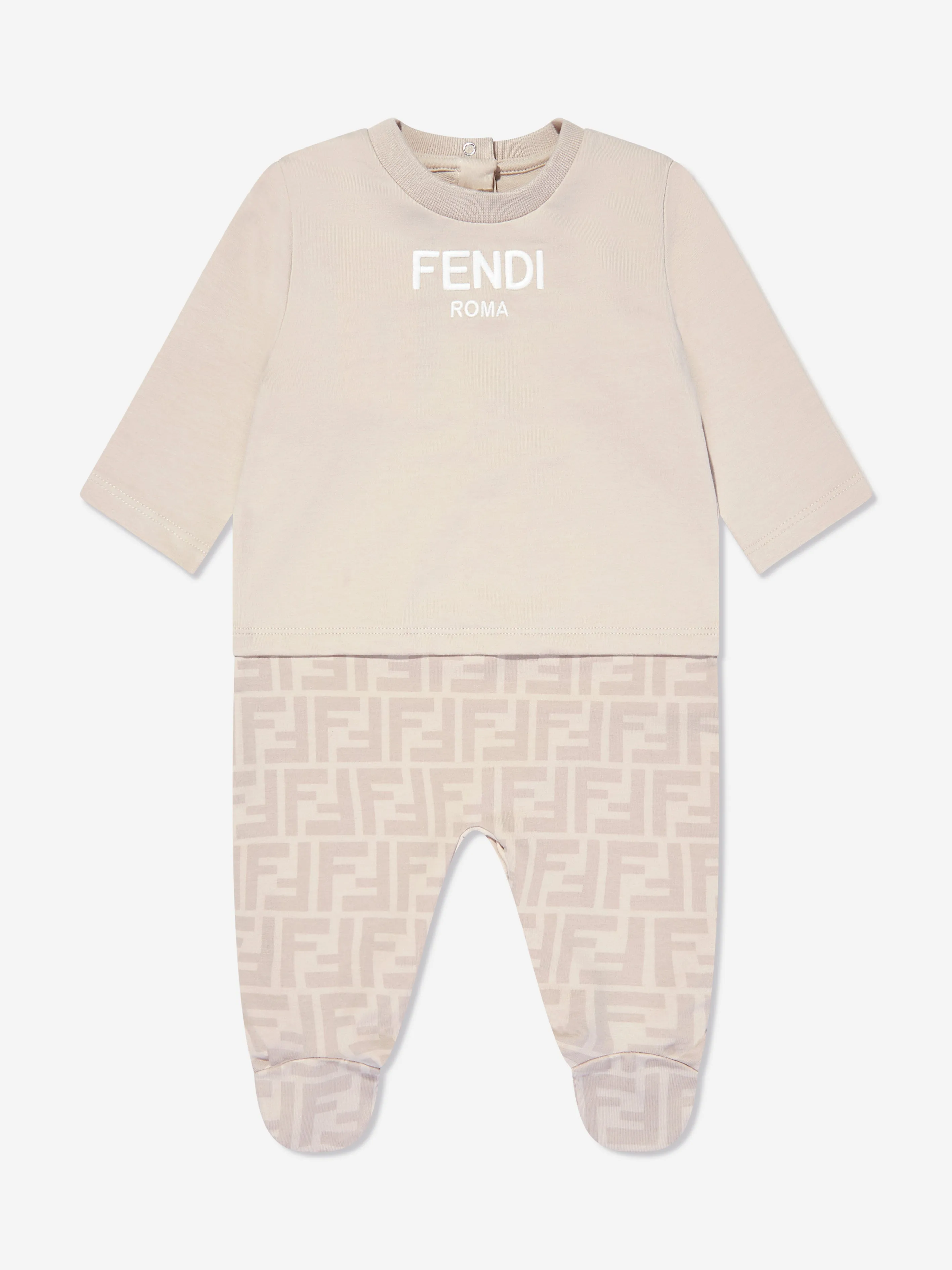 Baby 3 Piece Babygrow Gift Set in Beige