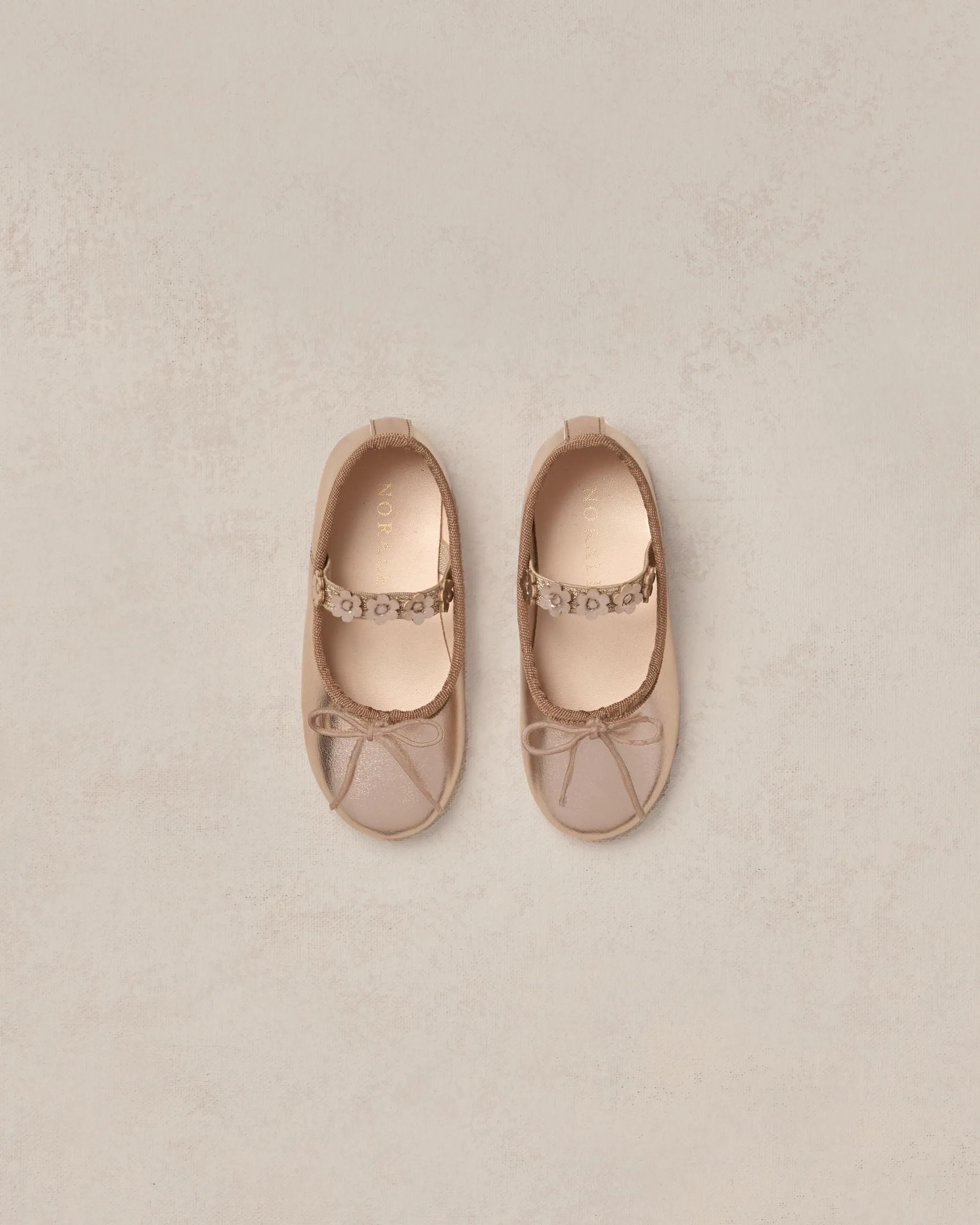 Ballet Flats | Champagne Metallic