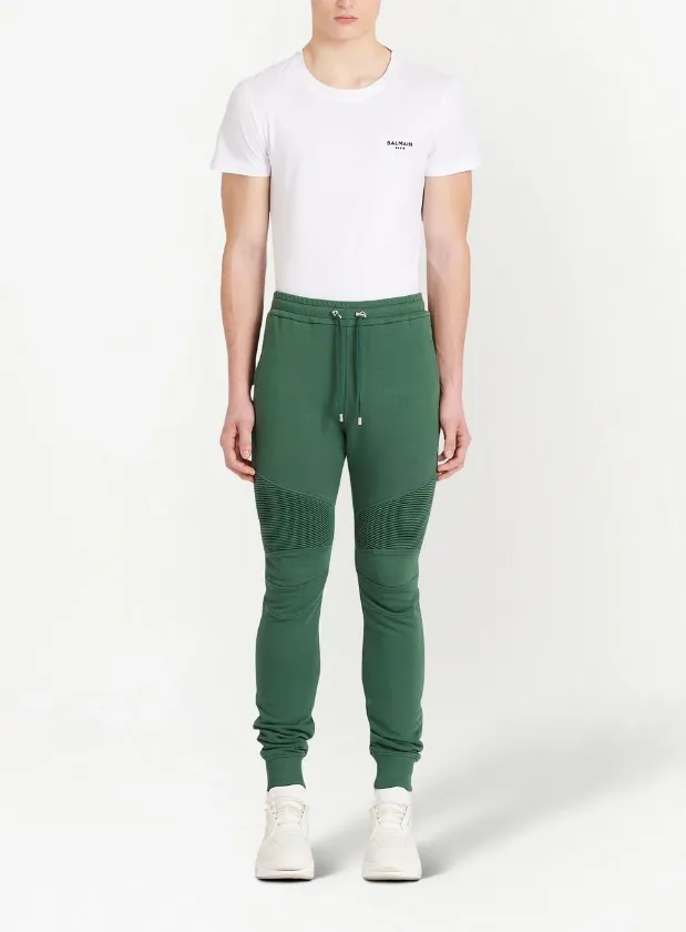 Balmain drawstring cotton track pants