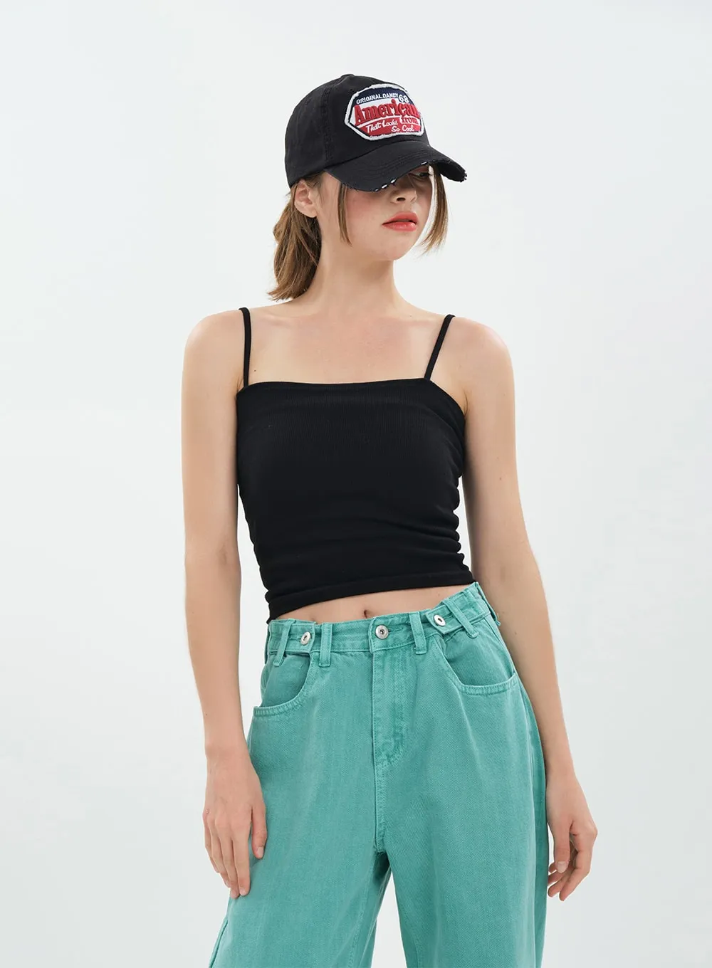 Basic Cropped Cami Top CA20