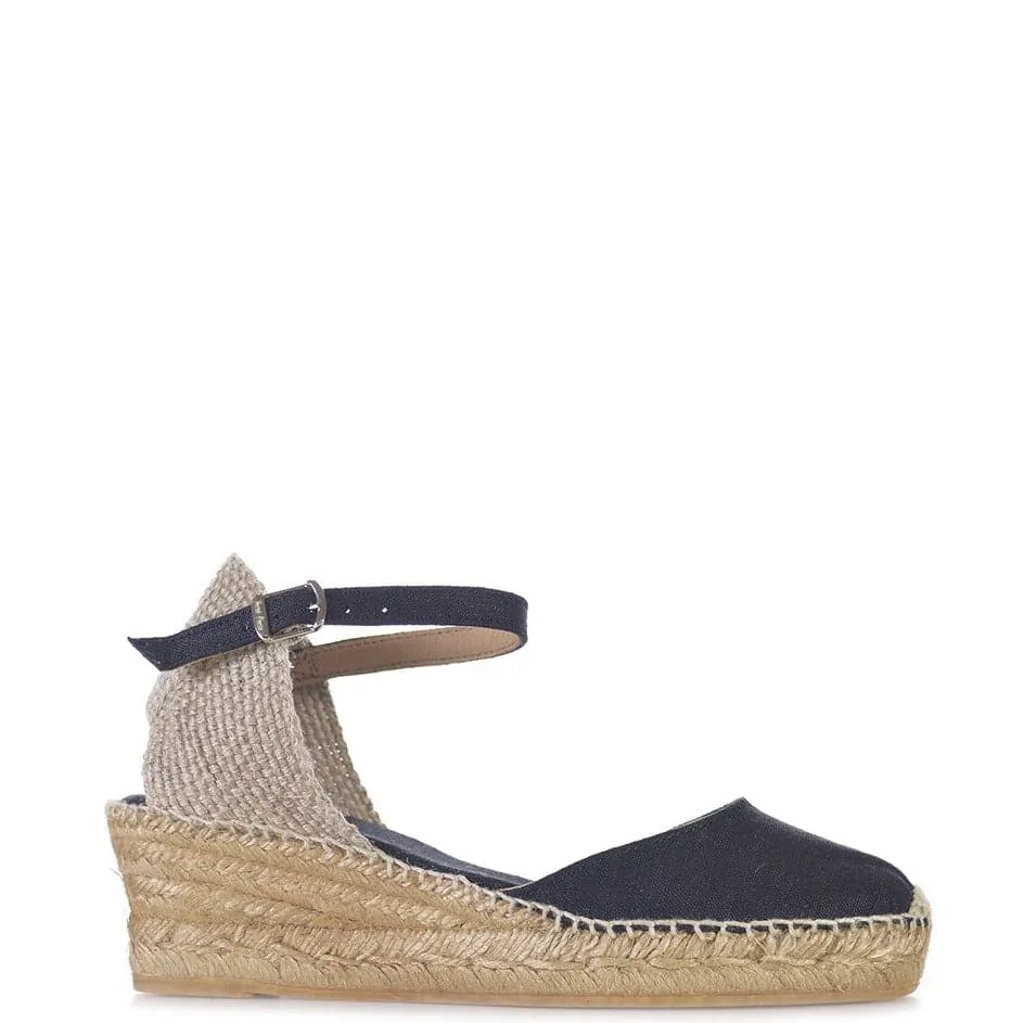 Basic Linen Wedge Espadrille for Women - Romina