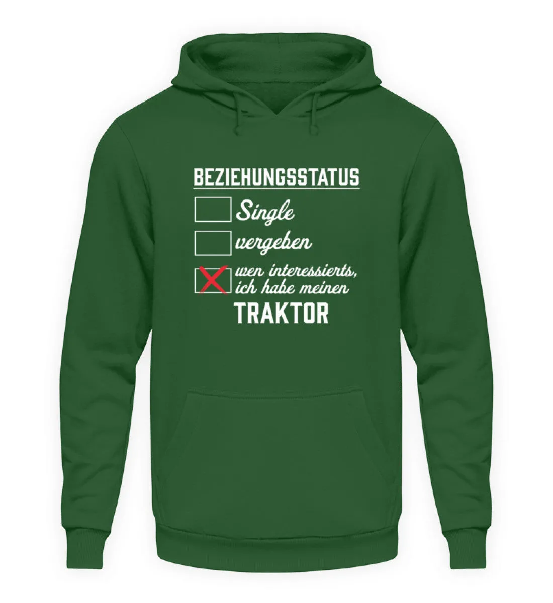 Beziehungsstatus - Traktorverliebt  - Unisex Kapuzenpullover Hoodie