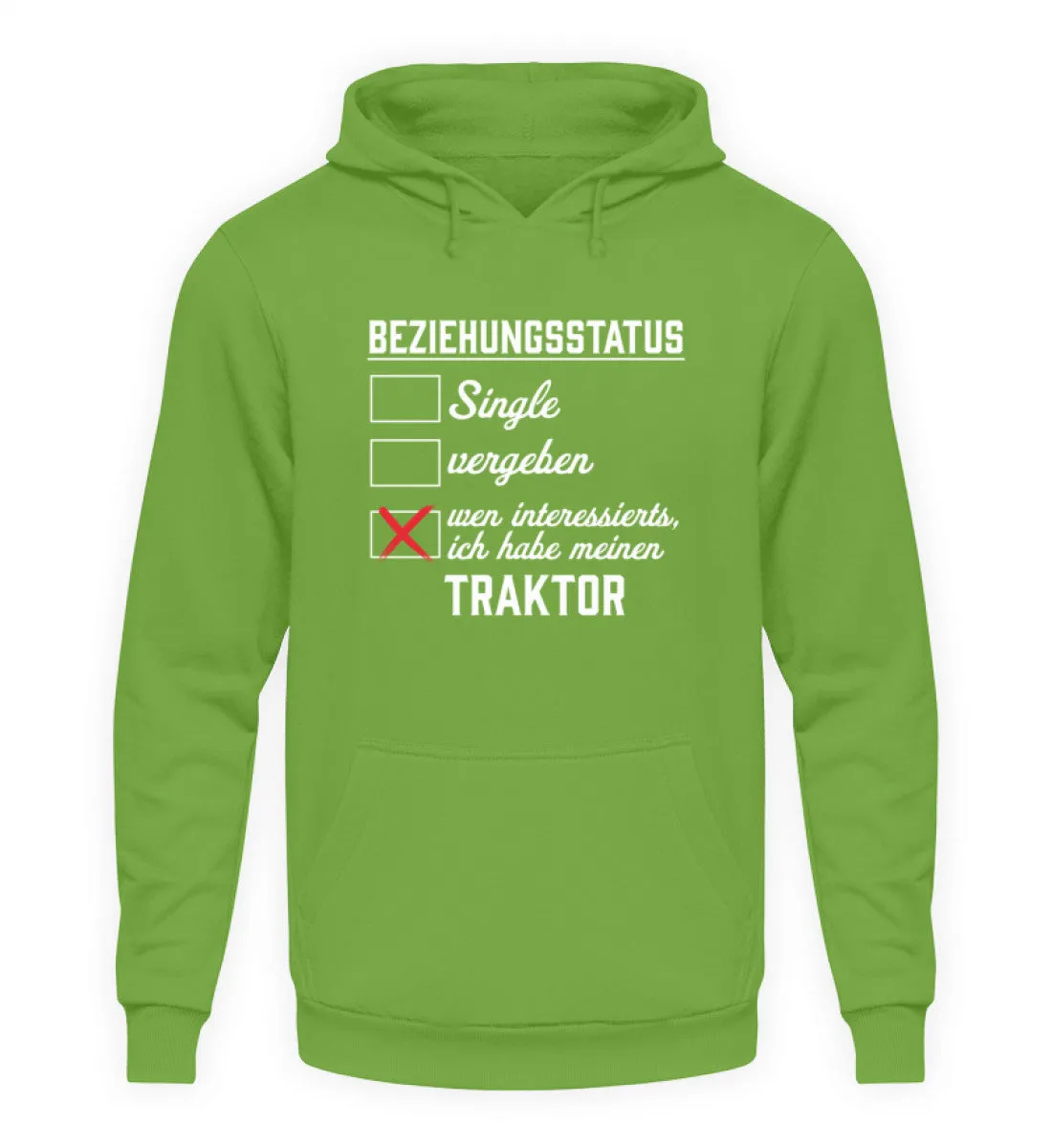 Beziehungsstatus - Traktorverliebt  - Unisex Kapuzenpullover Hoodie