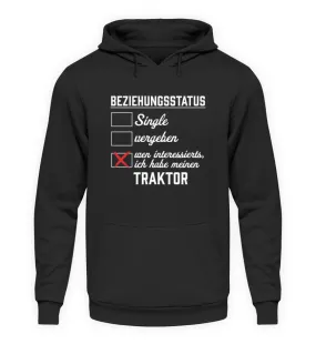 Beziehungsstatus - Traktorverliebt  - Unisex Kapuzenpullover Hoodie