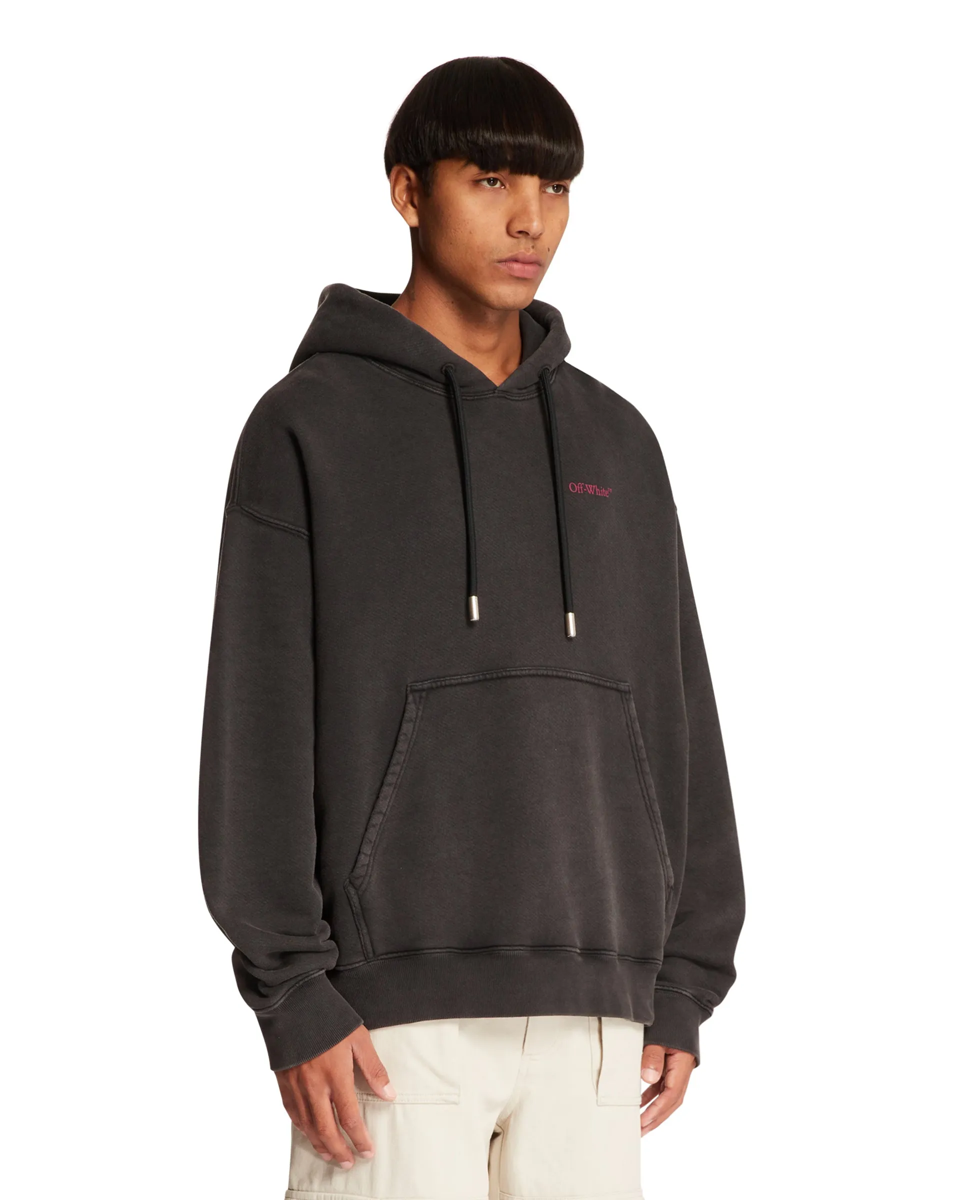 Black Cotton Bacchus Hoodie