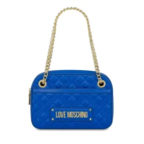 Borsa Donna a Spalla LOVE MOSCHINO linea Lettering Logo Blu Zaffiro