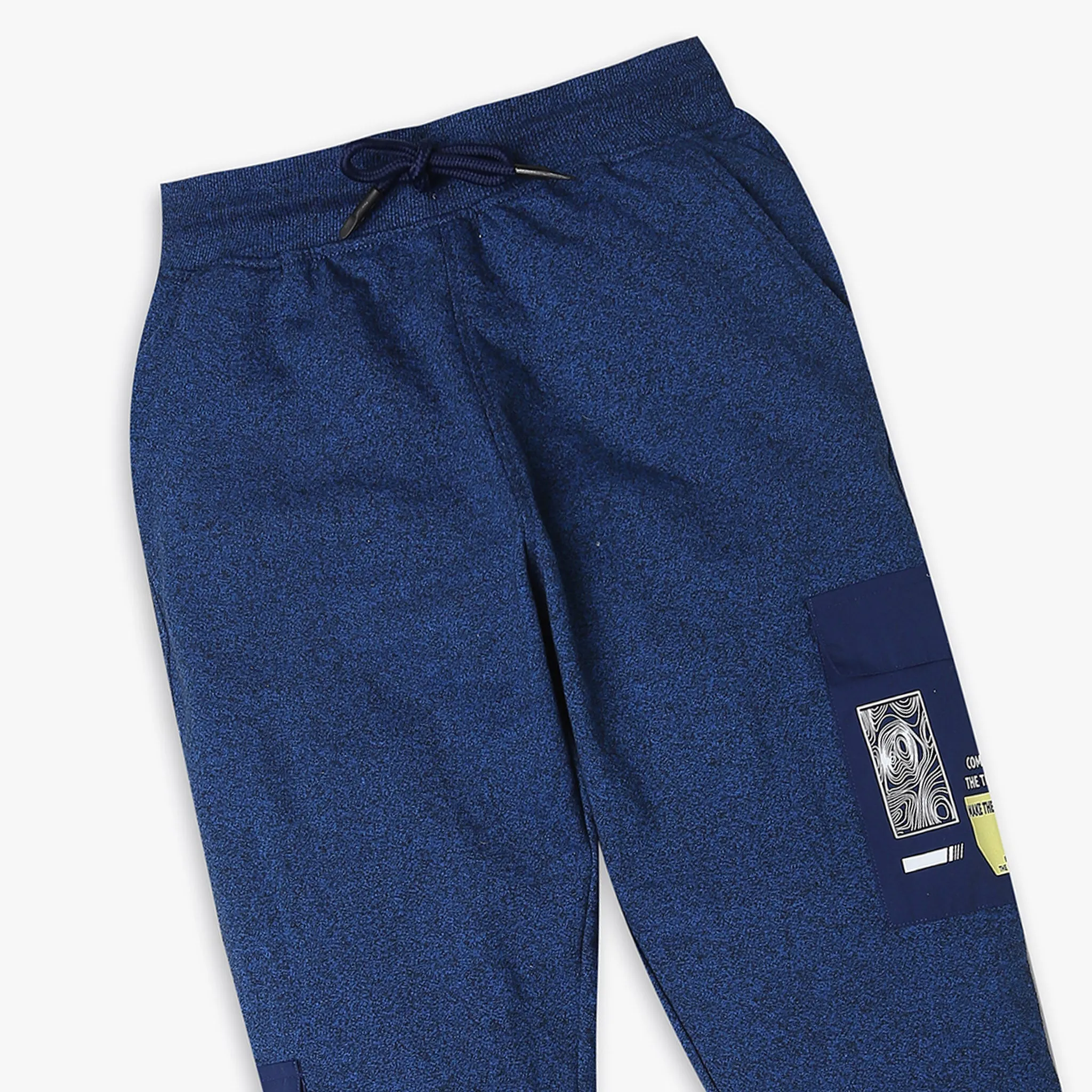 Boy's Regular Fit Camo Mid Rise Trackpants