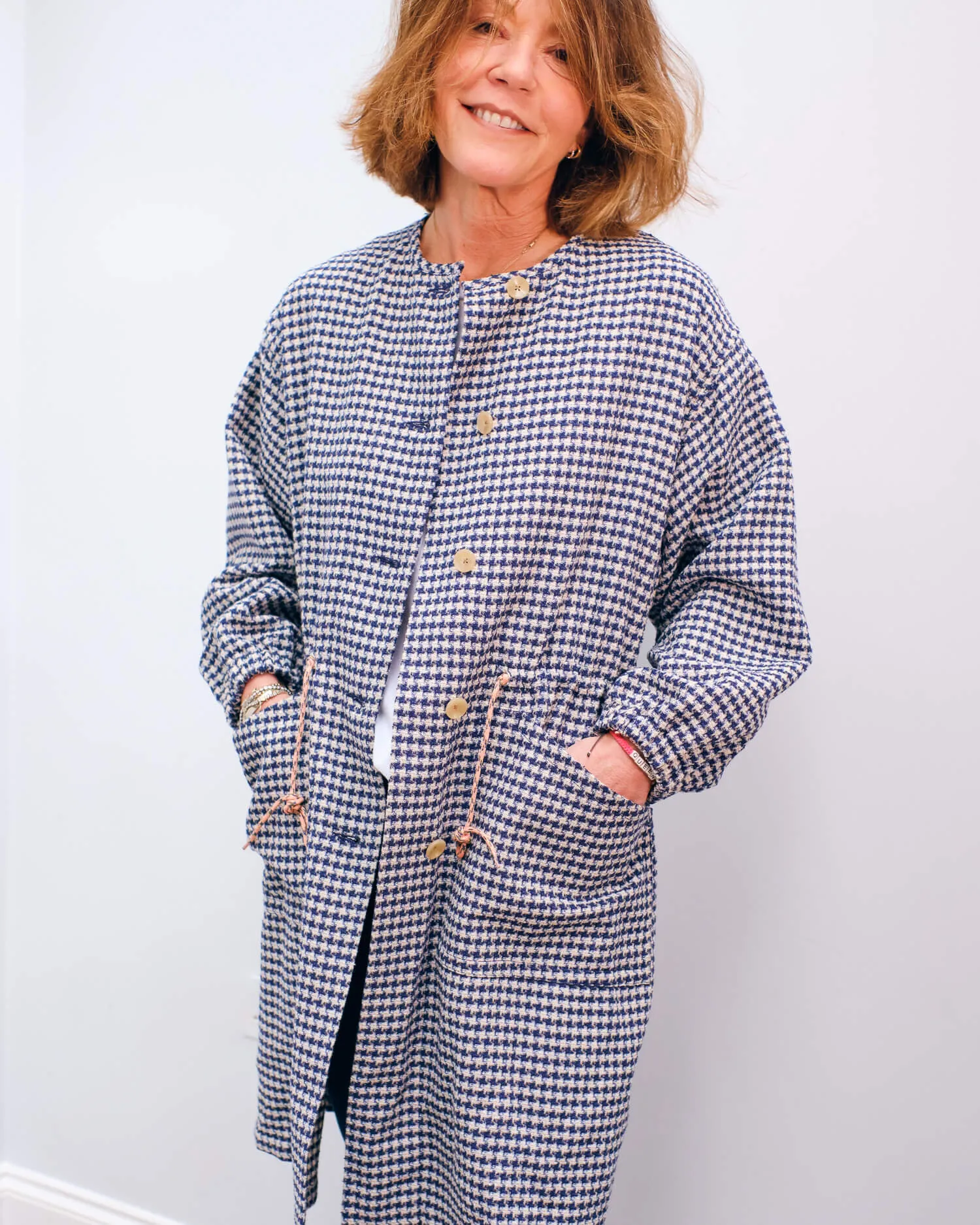 BR Harvey coat in blue check