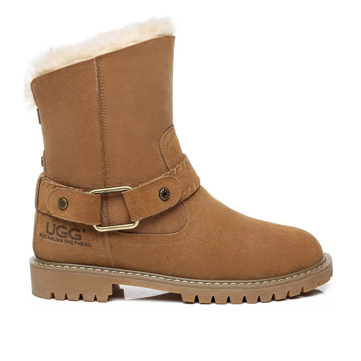 Buckled Strap Fashion UGG Boot