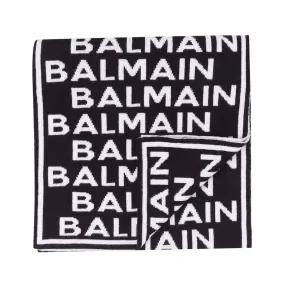 Bufanda BALMAIN negra unisex