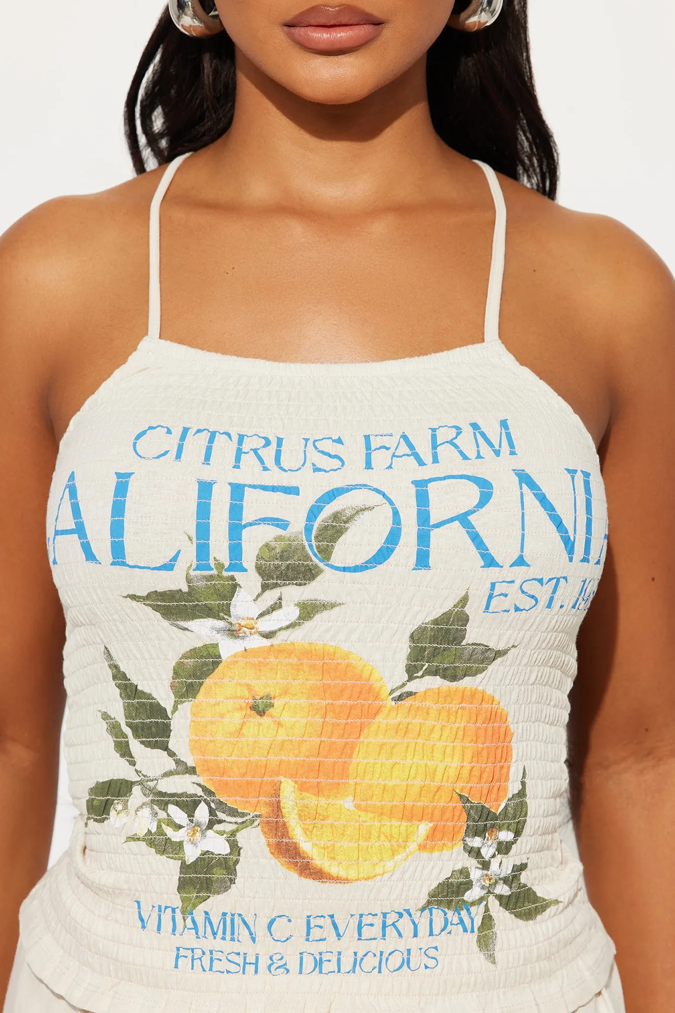 Cali Citrus Short Set - Oatmeal