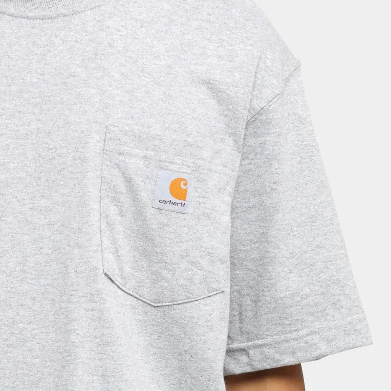 Carhartt K87 Oversized Pocket Tee Light Heather Grey