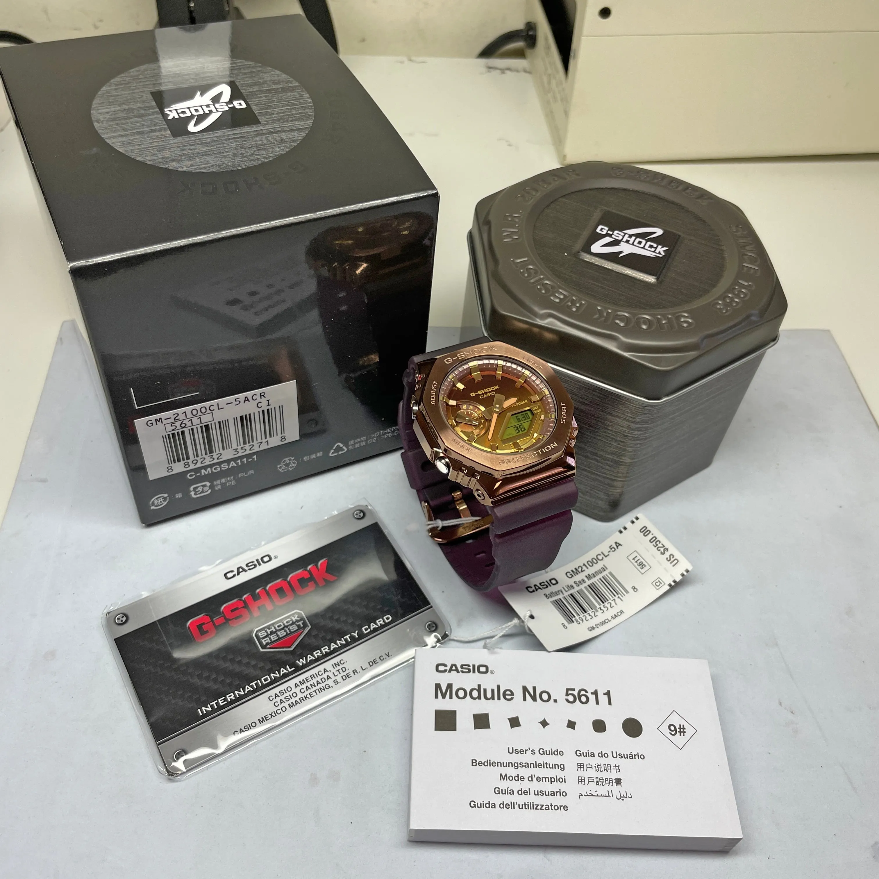 Casio G-Shock Classy Off-Road Rainbow CasiOak GM2100CL-5A GM2100 Watch