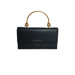 Charles & Keith Black with Gold Handle Wallet-On-Chain | Gently Used |