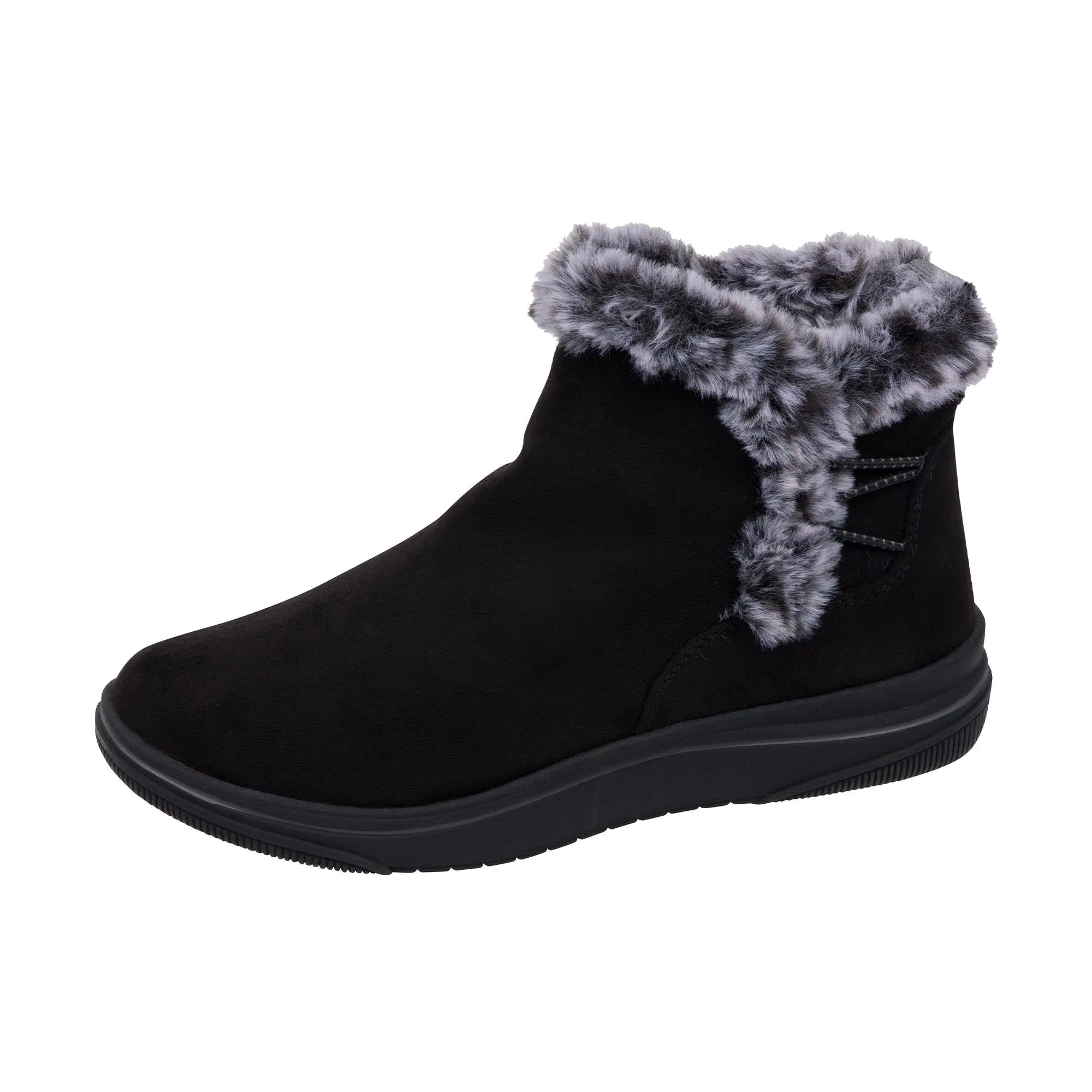 Clarks Womens Breeze Fur Black