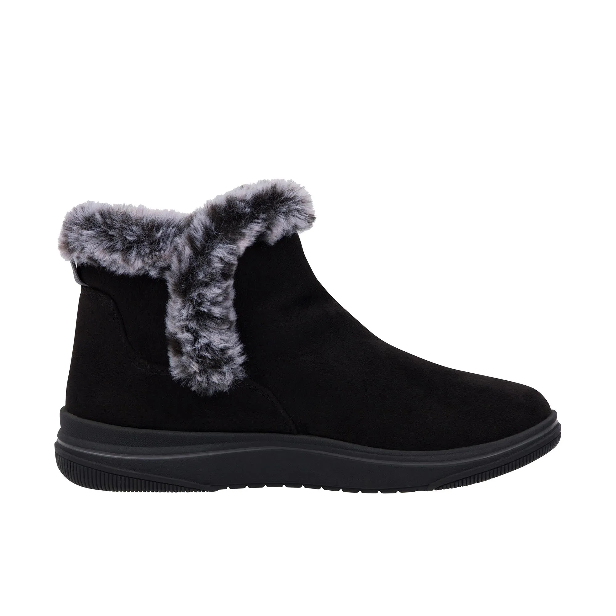 Clarks Womens Breeze Fur Black