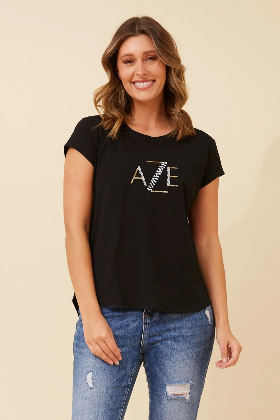 COCO EMBELLISHED TEE