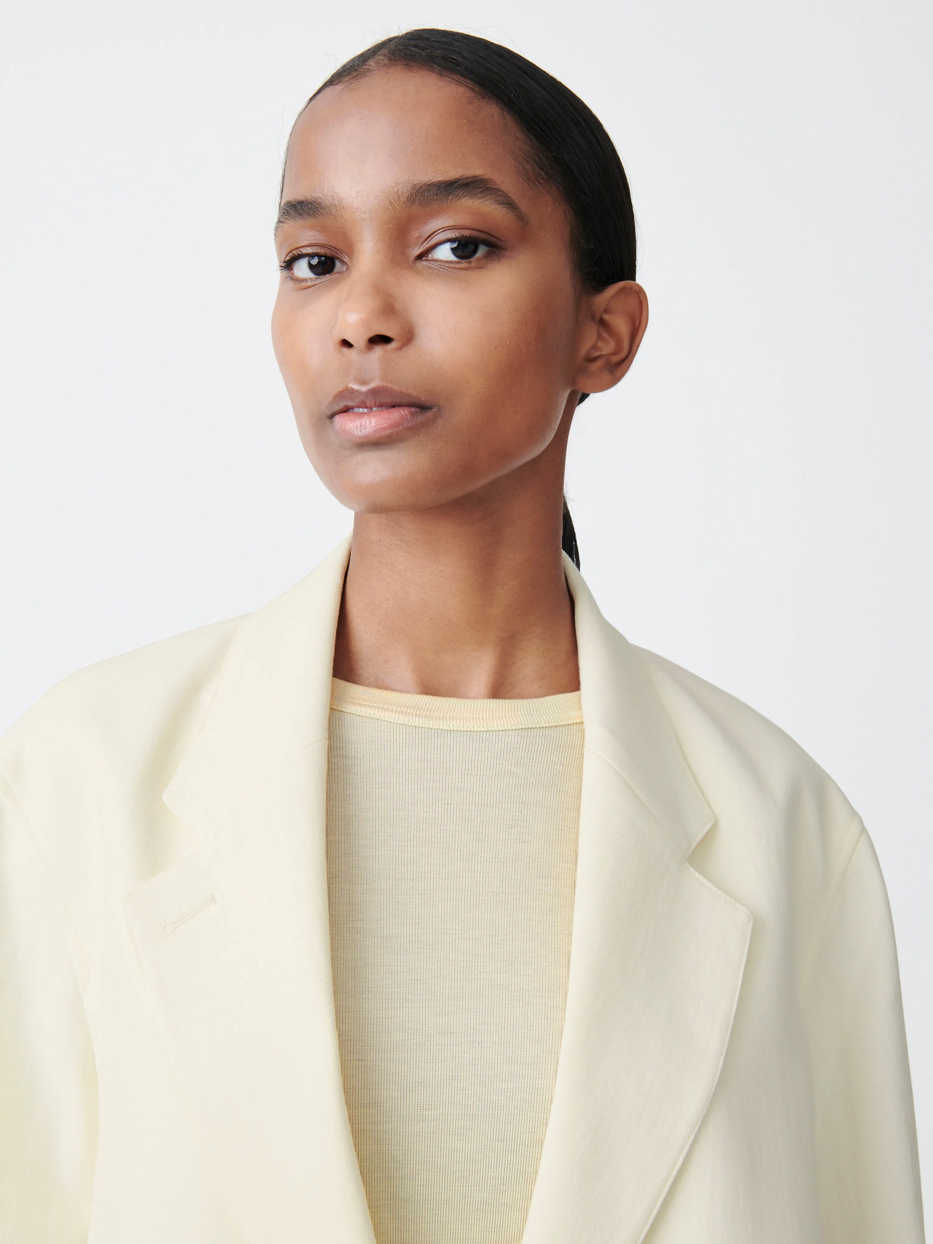 Conde Dry Cotton Jacket in Parchment