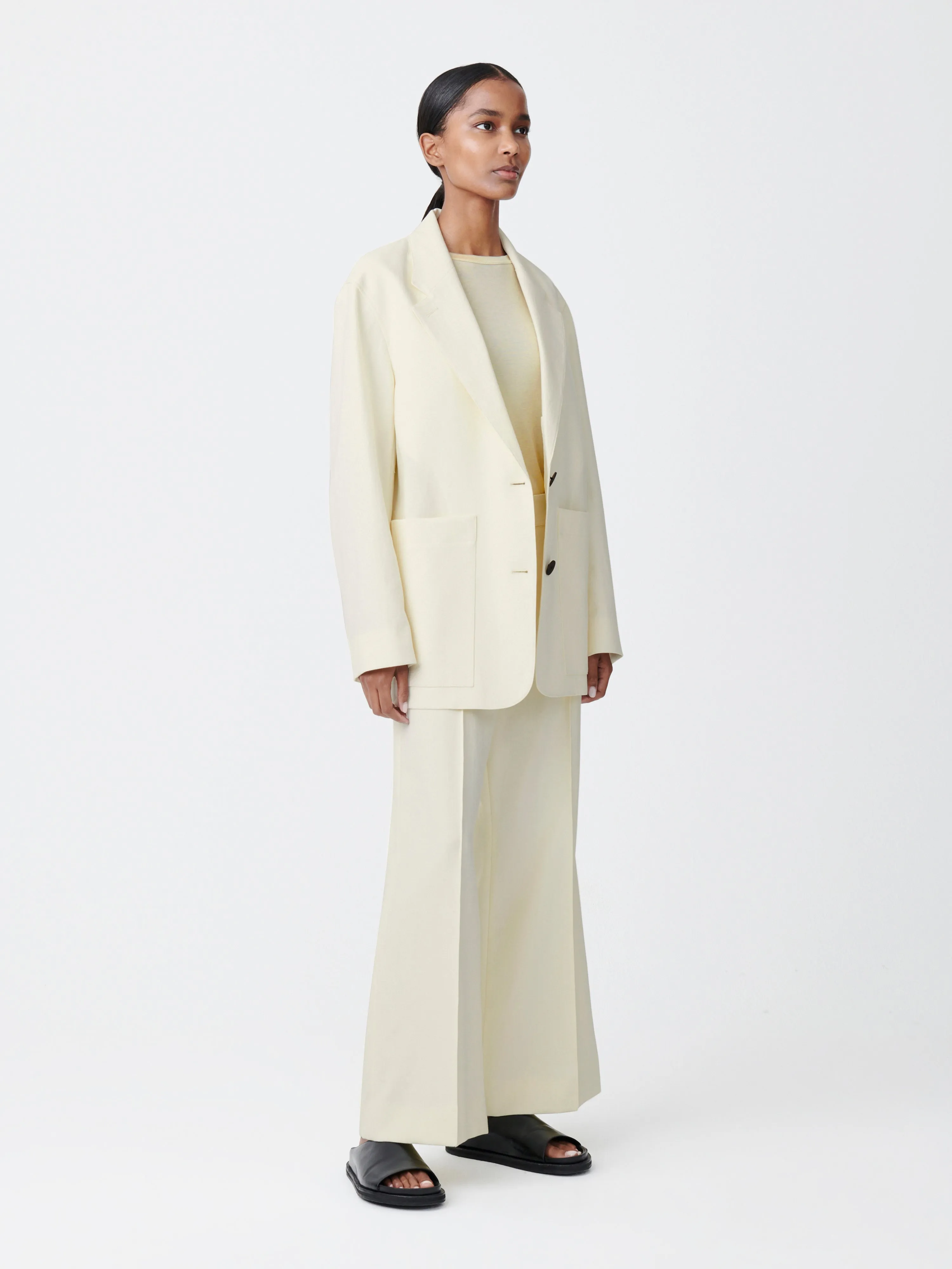 Conde Dry Cotton Jacket in Parchment