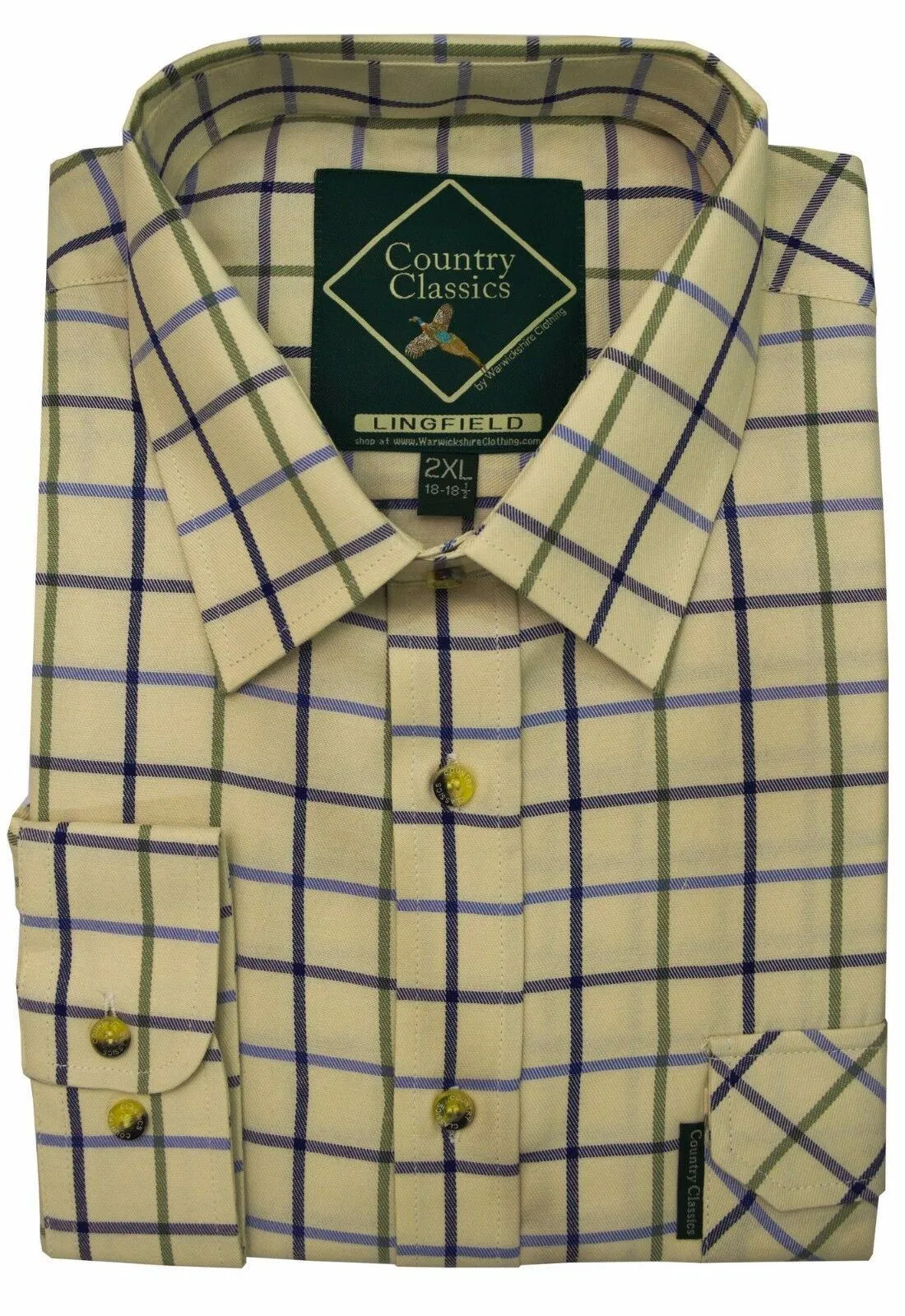 Country Classics Mens Long Sleeve Check Country Shirt - Lingfield