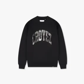 CROYEZ BLACK OIL SWEATER - BLACK