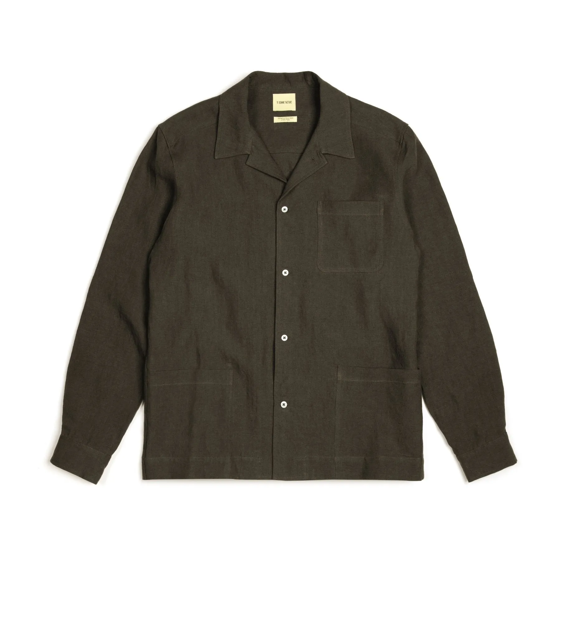 De Bonne Facture Belgian Linen Painter's Jacket: Arabica