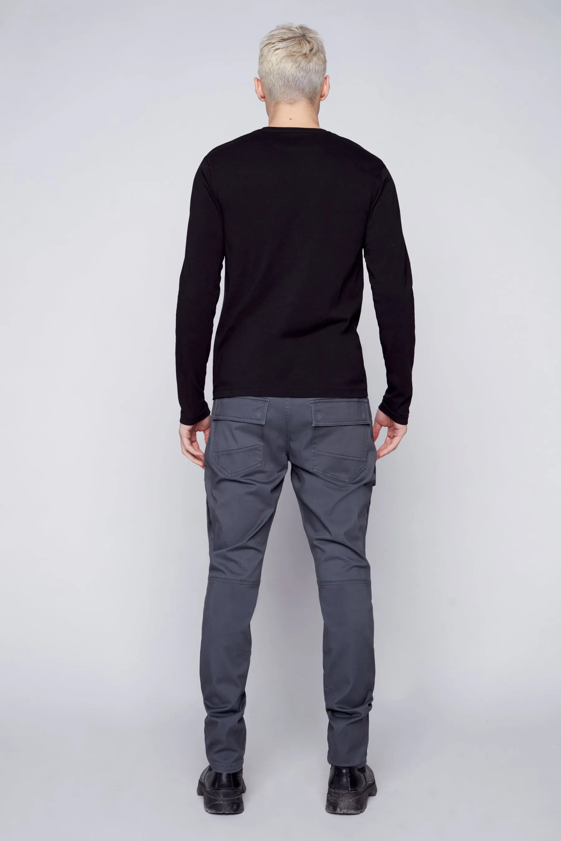 DELUXE Straight Fit Cargo Jeans - DARK GREY