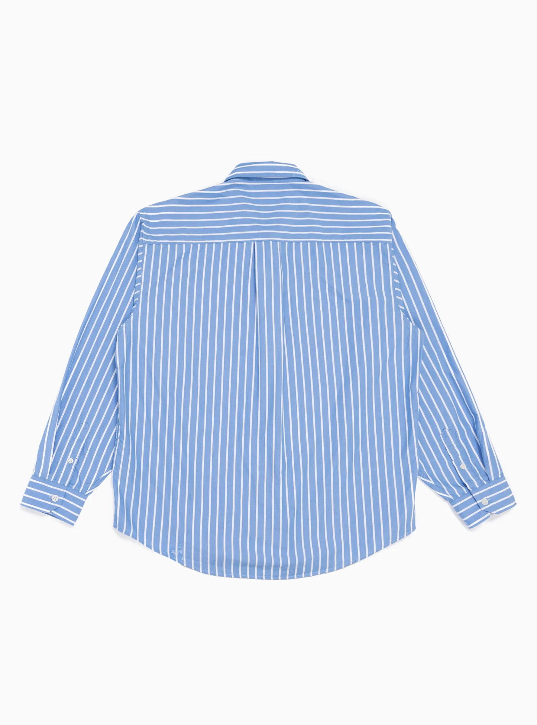 Destroyed Executive Shirt Blue Stripe