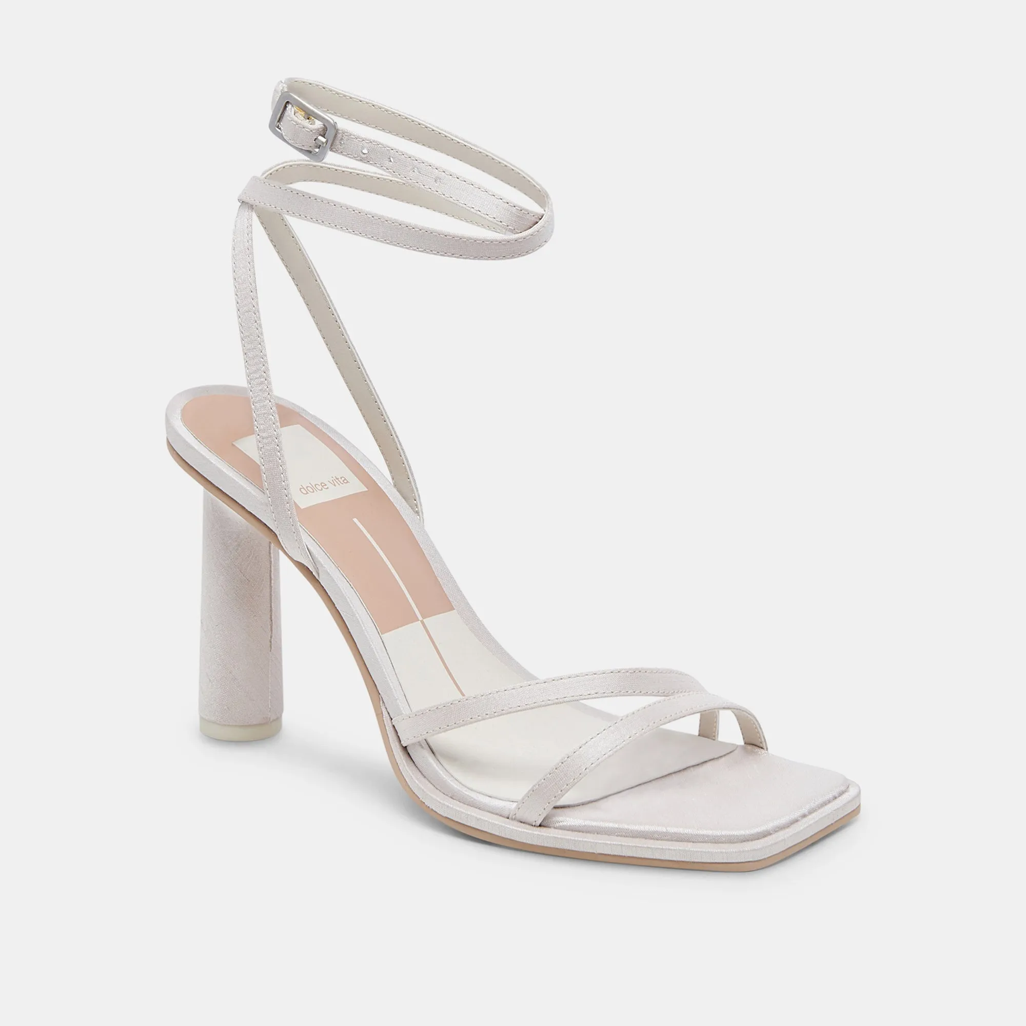 DISERE HEELS OFF WHITE SATIN