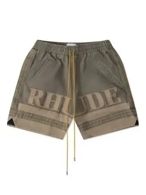 Drawstring cotton logo shorts 271870