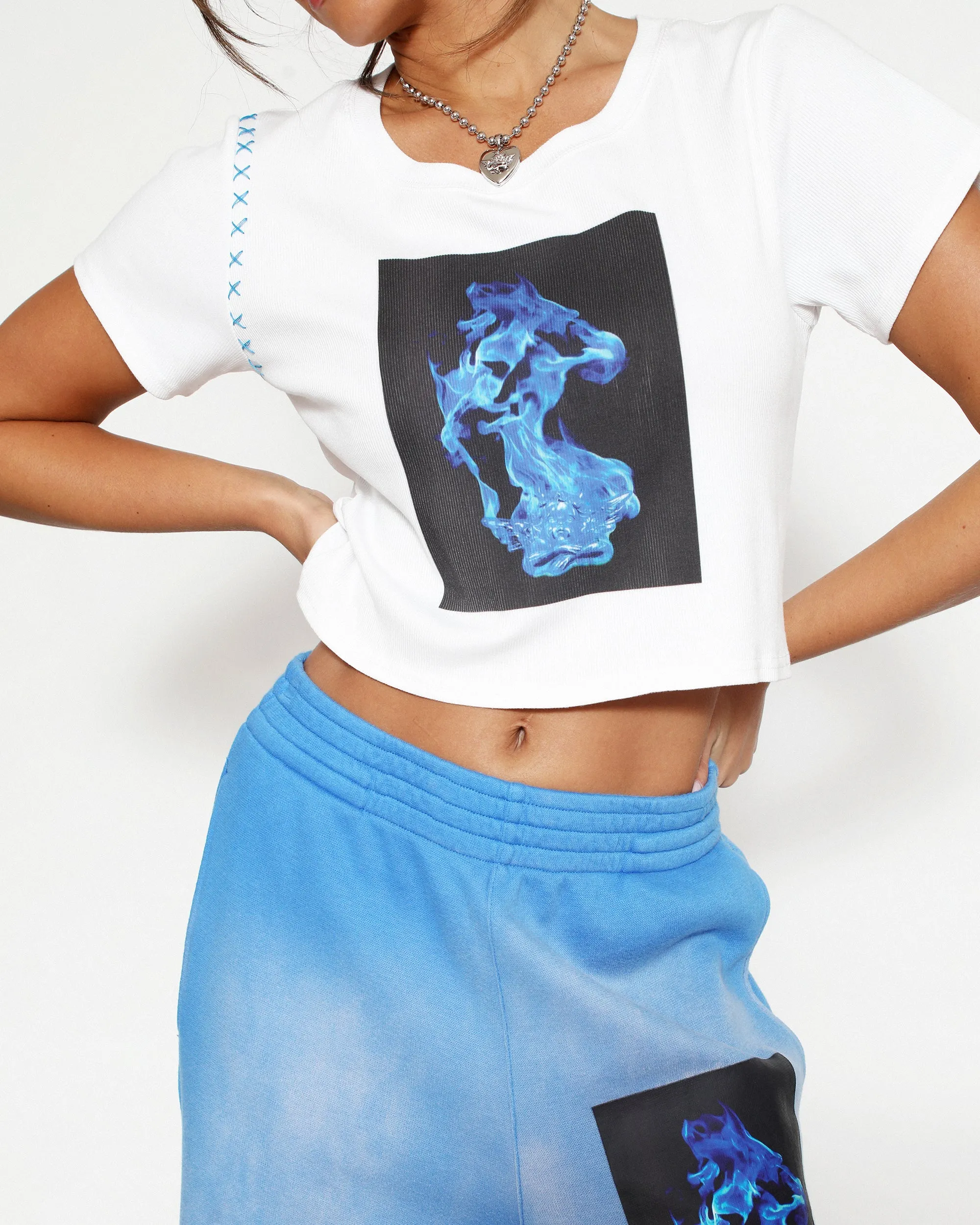 Electric Love Crop Tee