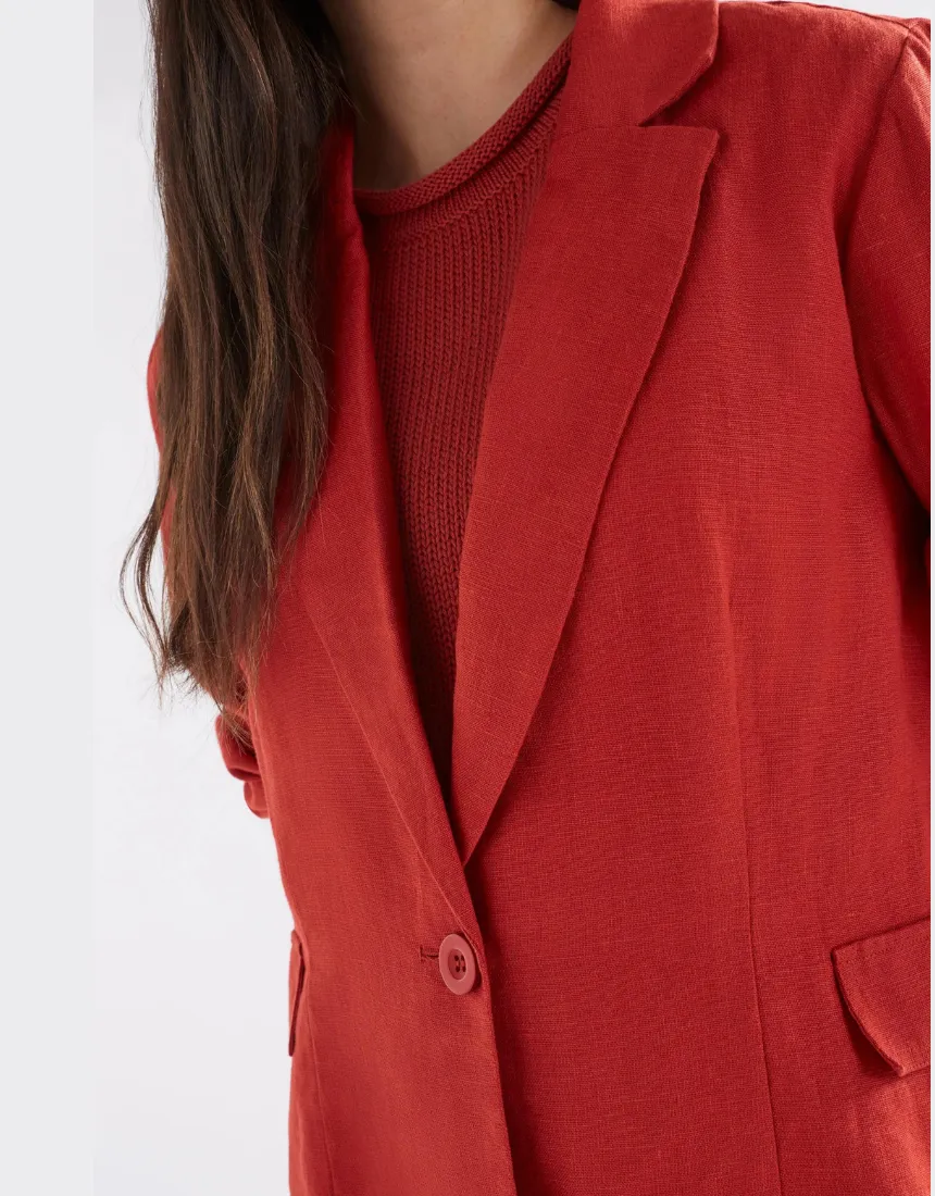 Elk - Ilona Linen Blazer Sangria