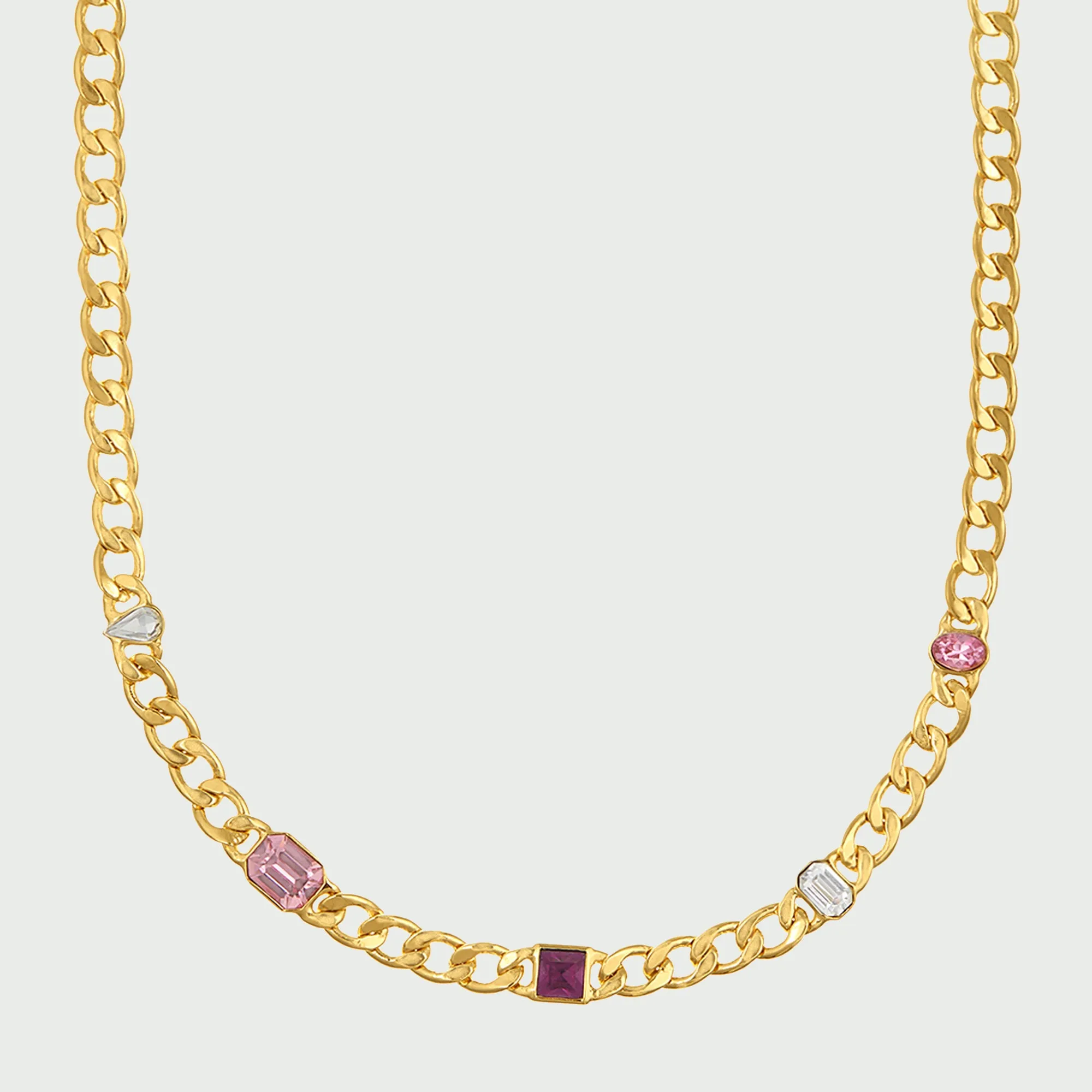 Embellished Mixed Gem Necklace