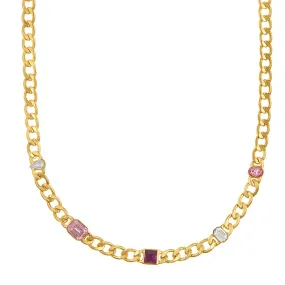 Embellished Mixed Gem Necklace