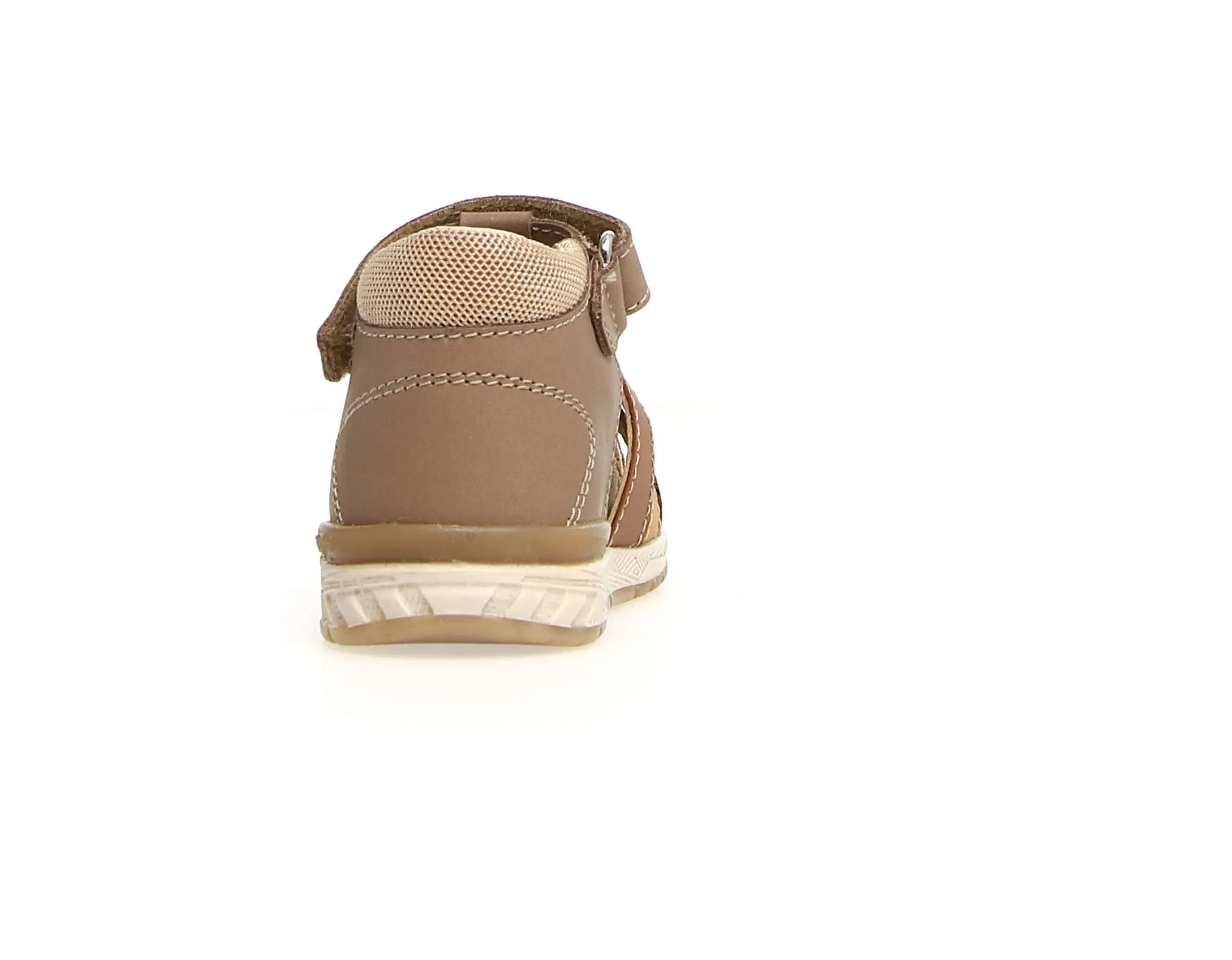 Falcotto Acry Boy's Semi Closed Sandals - Cognac/Sand