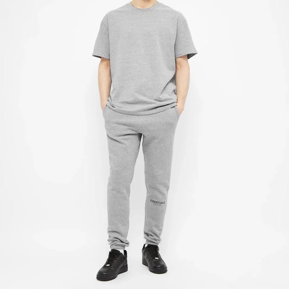 FEAR OF GOD Essentials 3M Reflective Logo Sweat Pants Grey