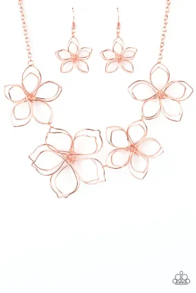 Flower Garden Fashionista - Copper Necklace