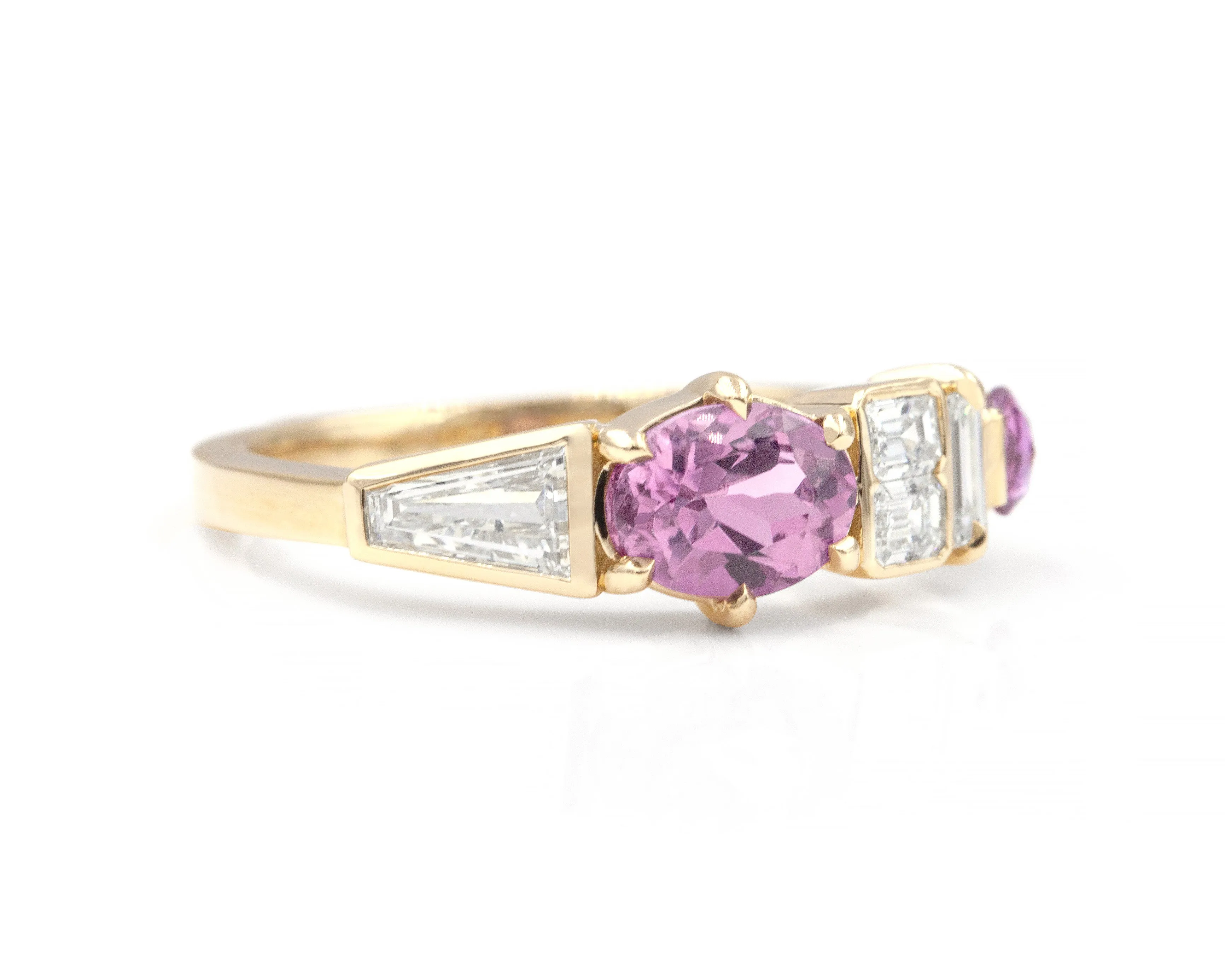 Fuschia Patchwork Ring